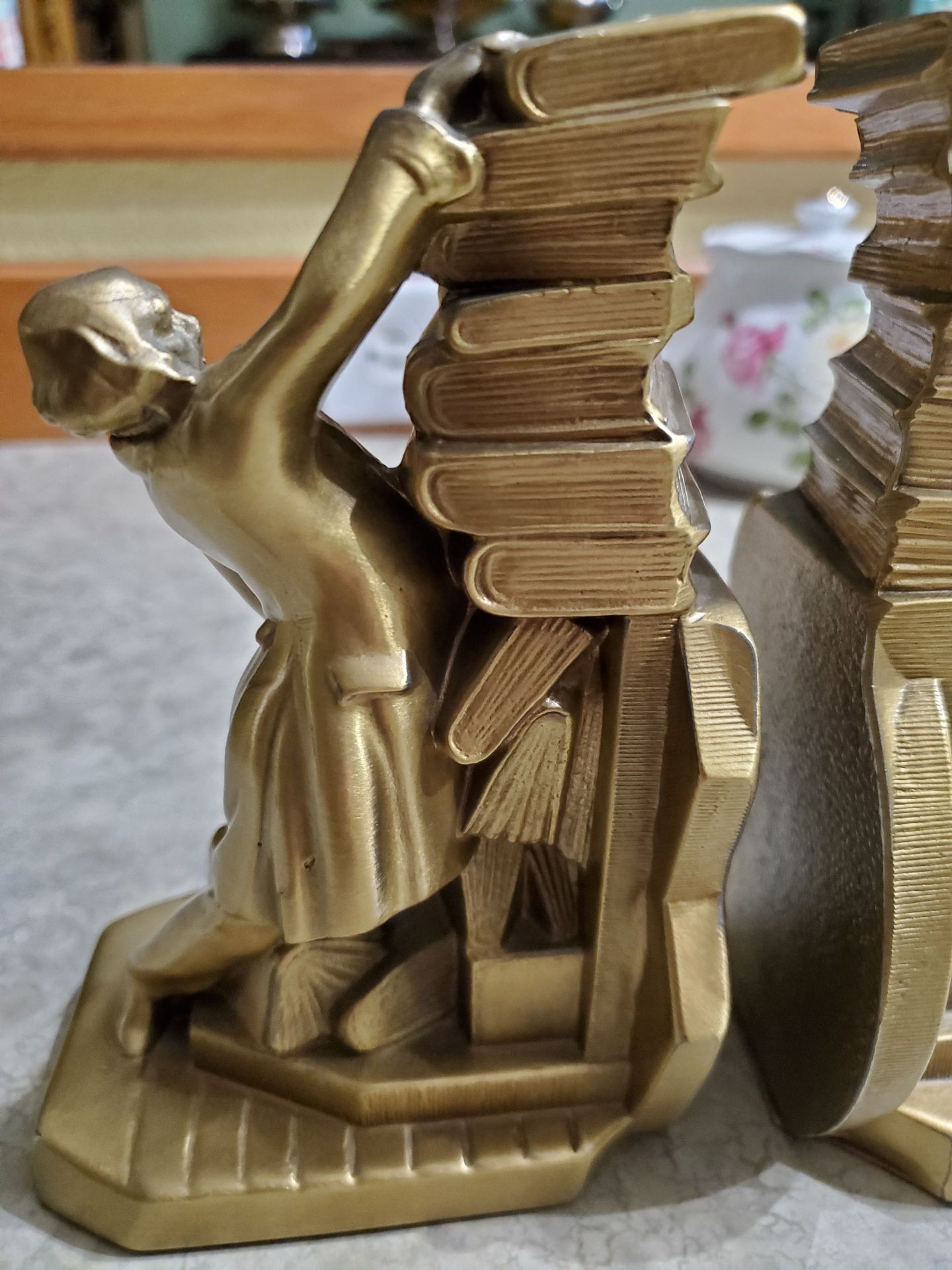 PM Craftsman "Colonial Librarian" Bookends. - image 3 of 7