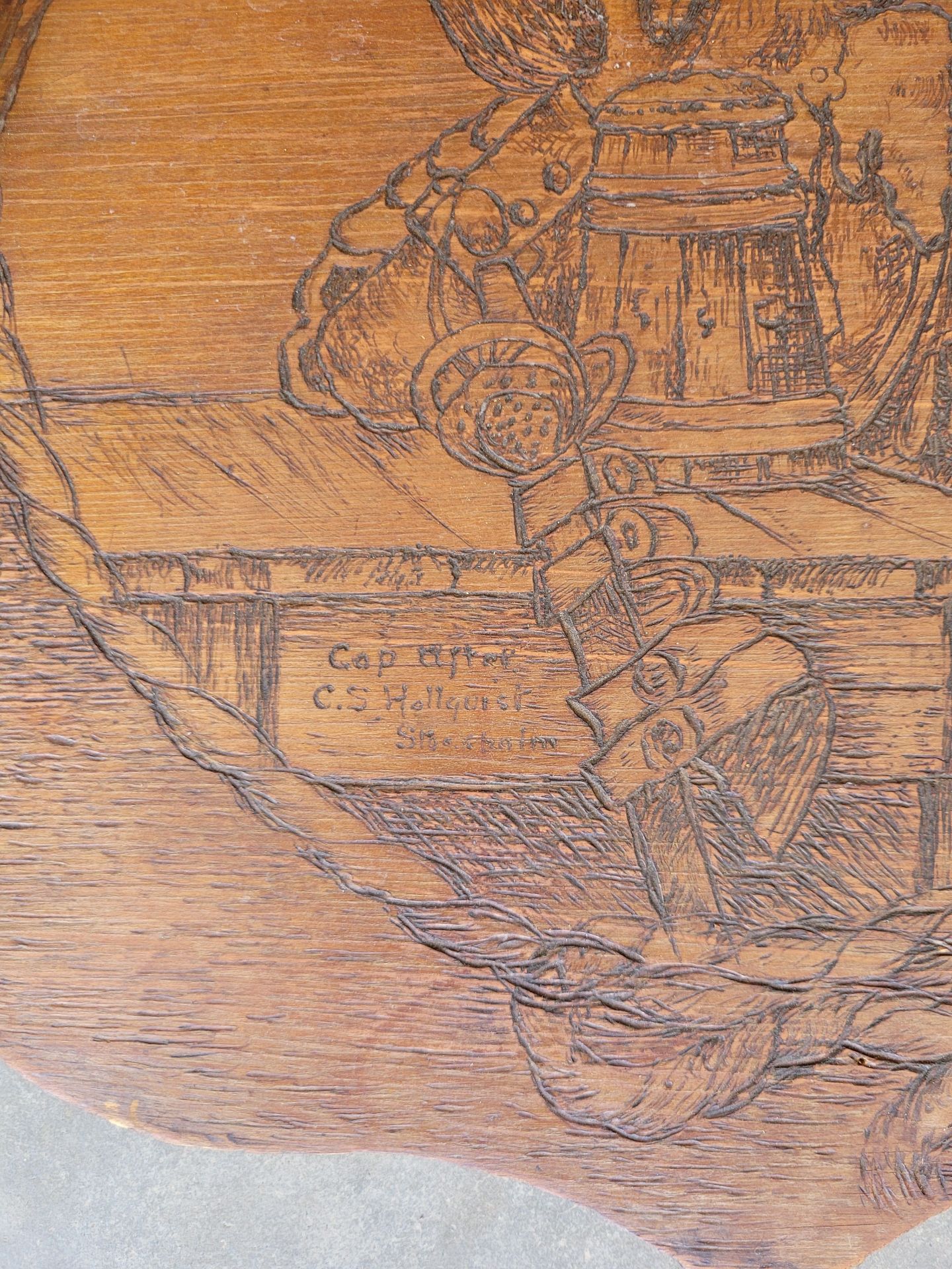 Antique Pub Pipe Rack - image 3 of 7
