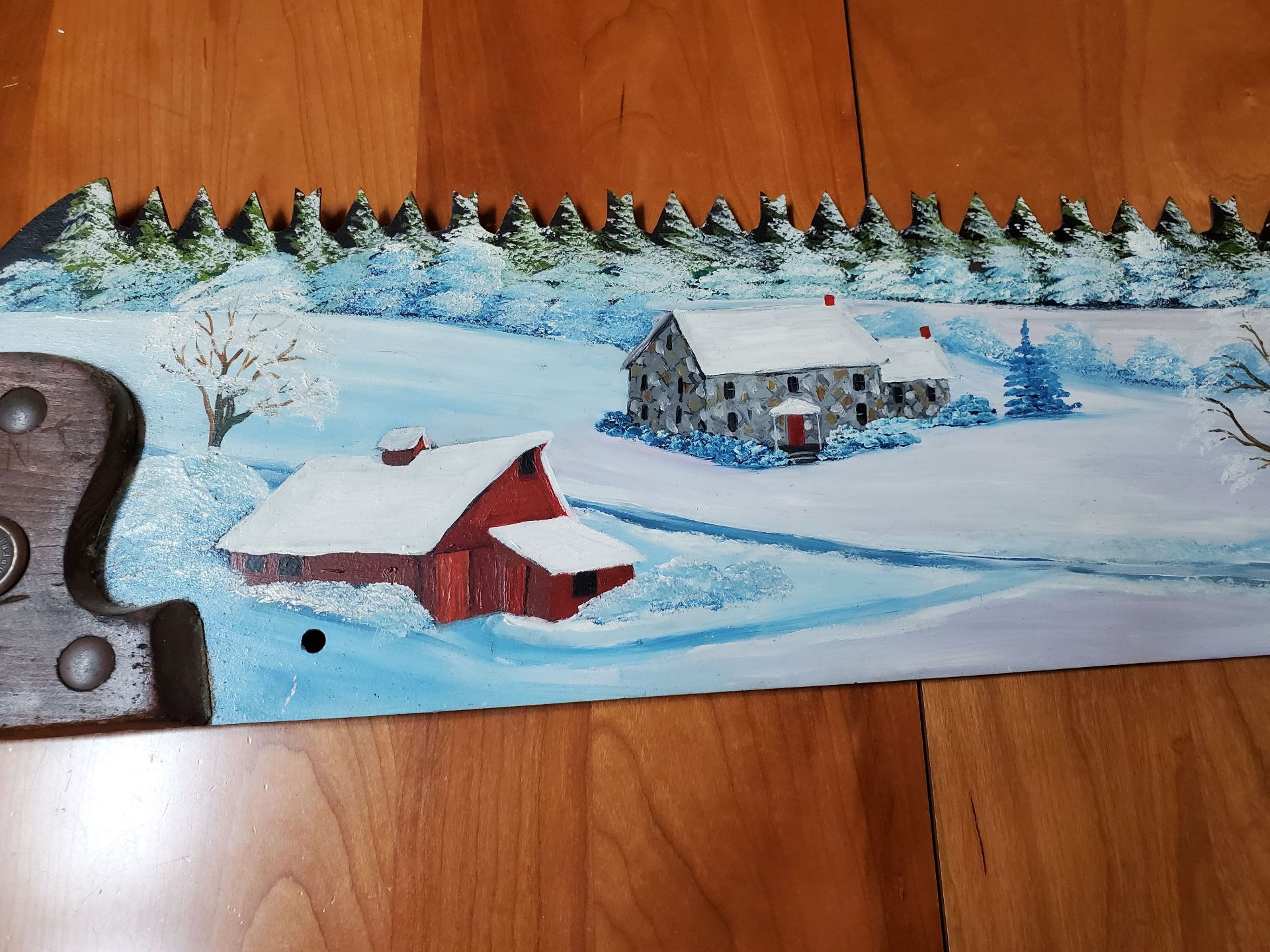 Painted One Man Crosscut Saw. 4ft. - image 3 of 8