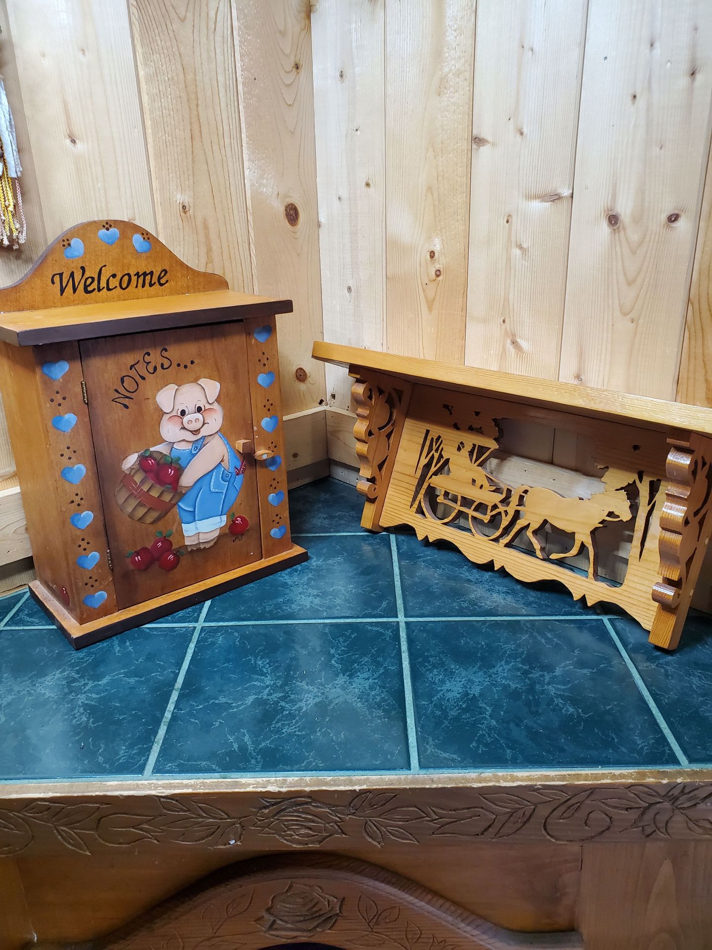 Wood Box And Shelf - image 1 of 8
