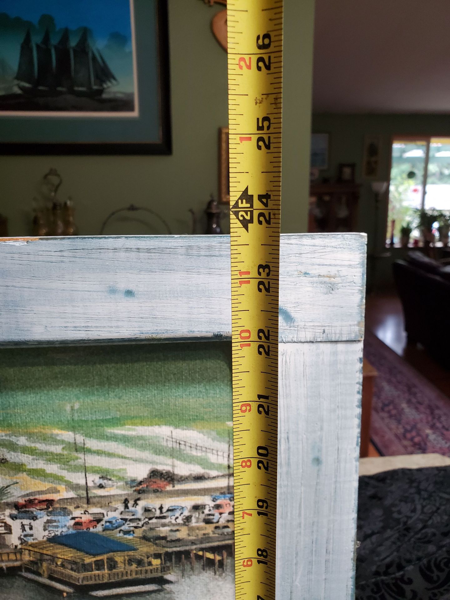Rustic Window Frame Coastal Wall Art - image 8 of 9
