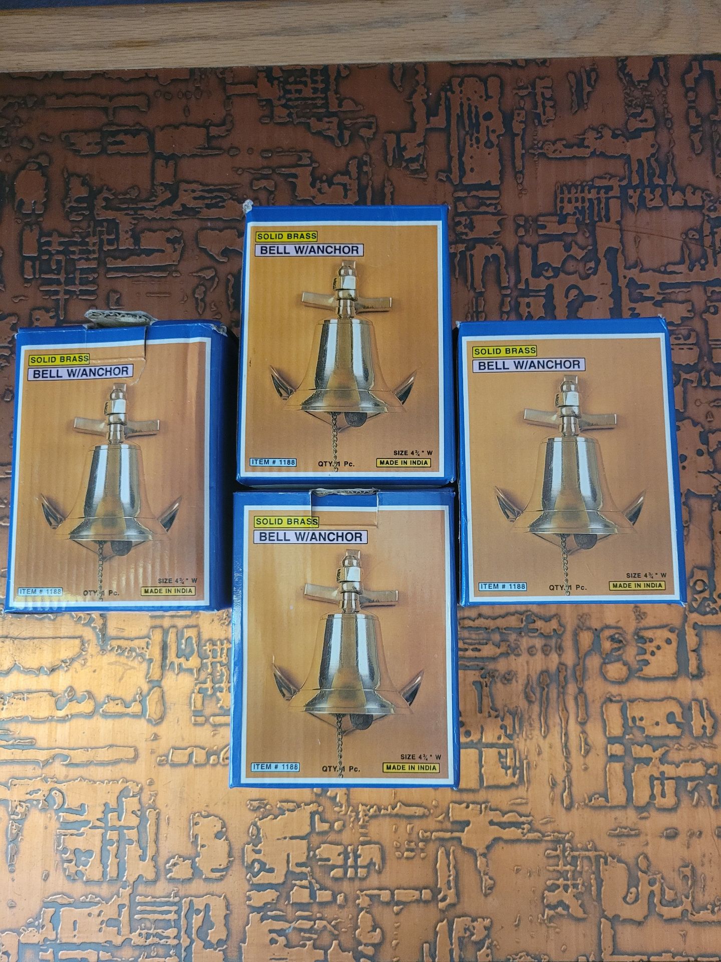Brass Bells With Anchors - image 1 of 6