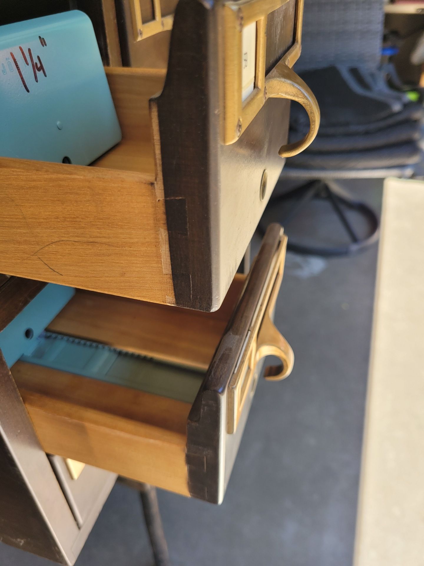Vintage Library Card Catalog. - image 8 of 10