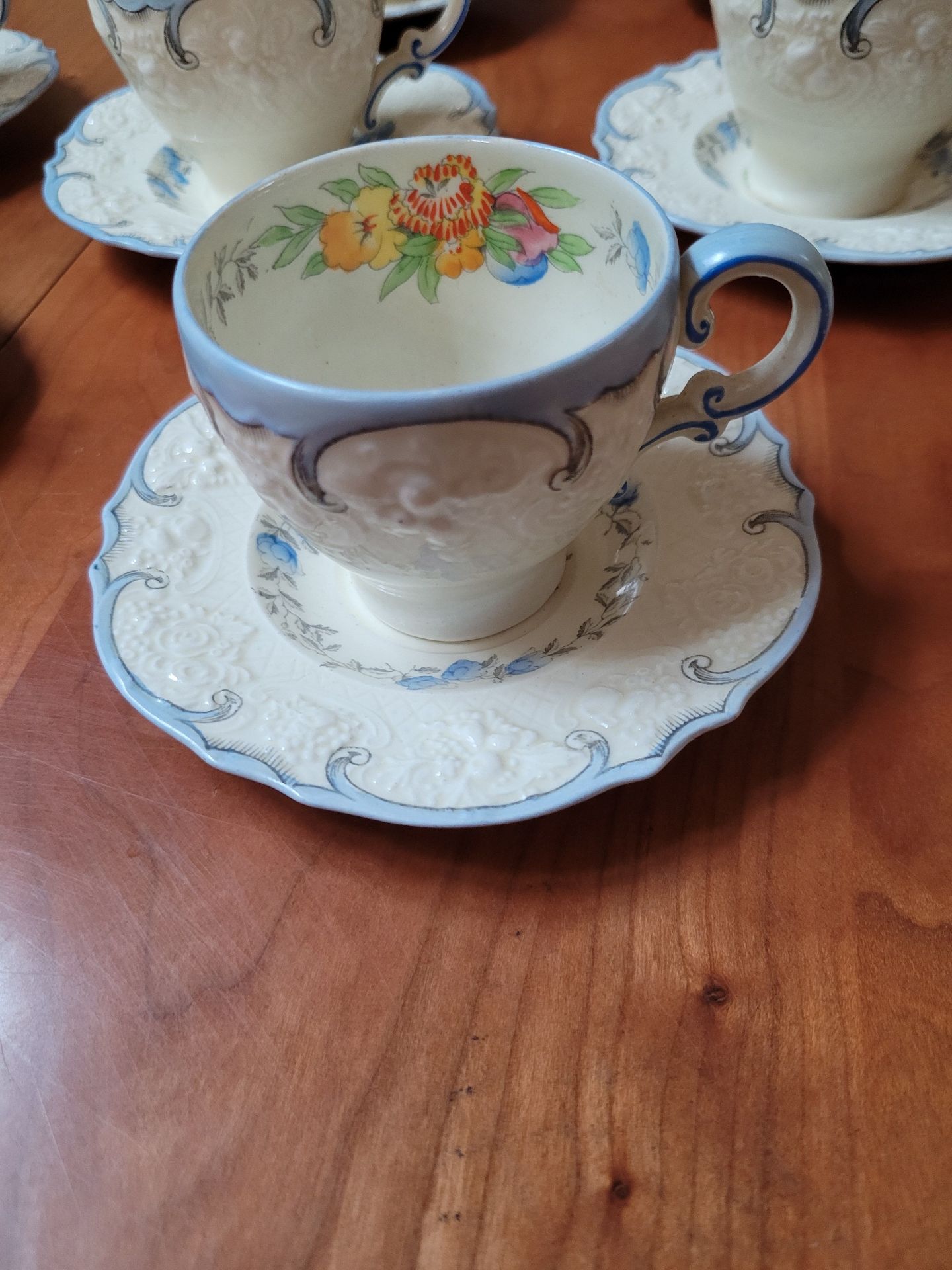 Crown Ducal England Demitasse Cups and Saucers Set - image 2 of 6
