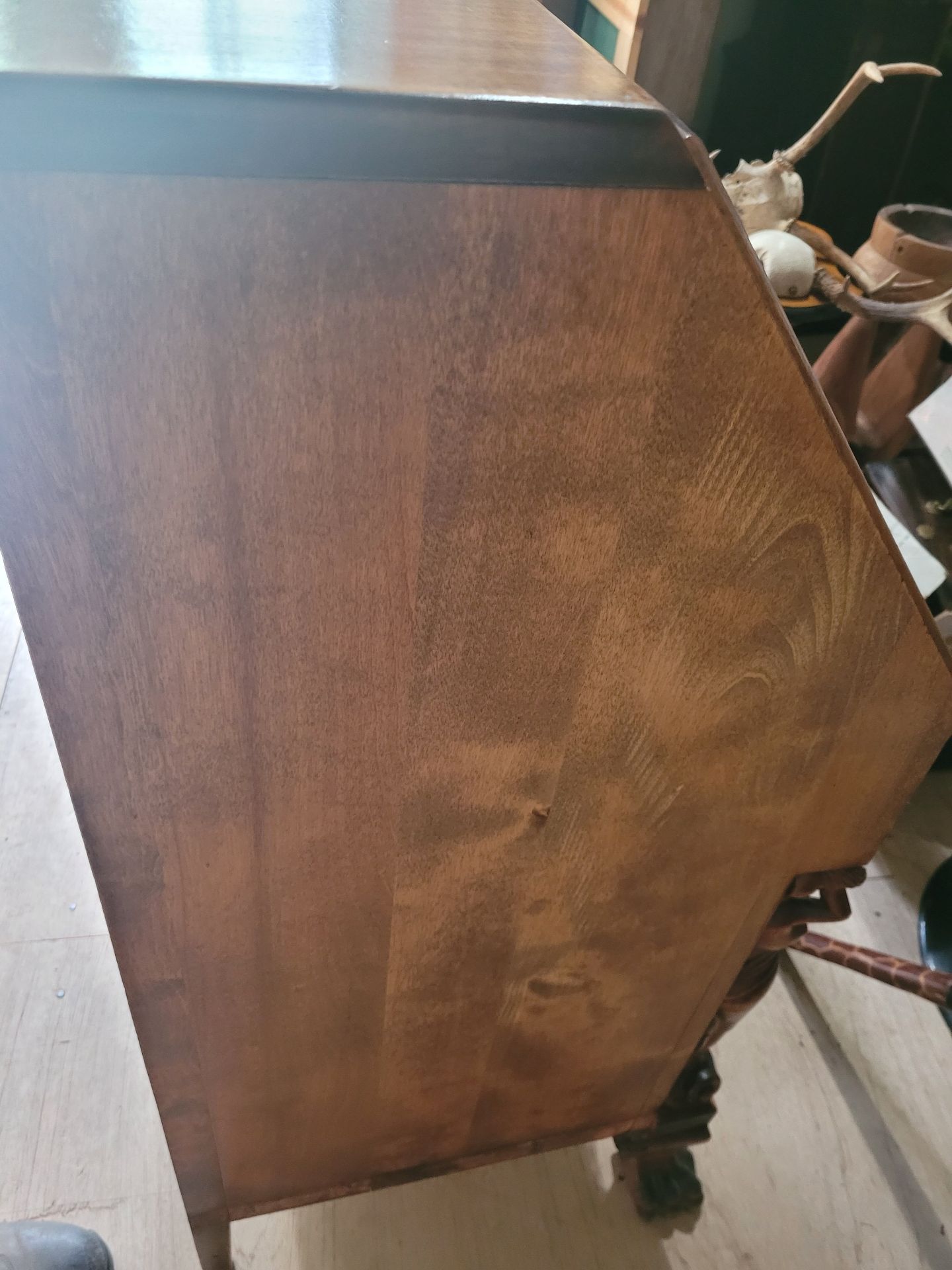 Wooden Secretary Desk with Drawers - image 9 of 10