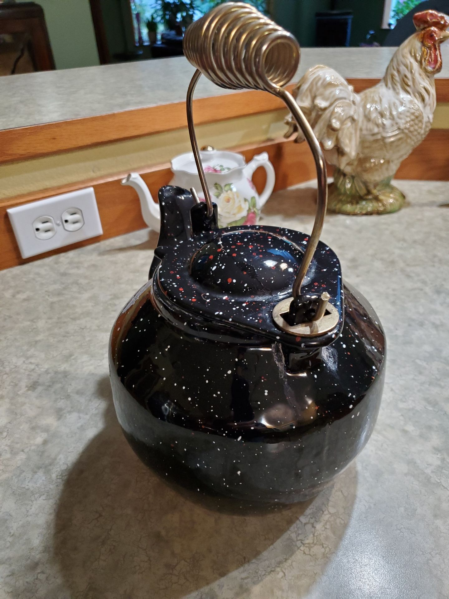 Enamel Tea Kettle. - image 4 of 5