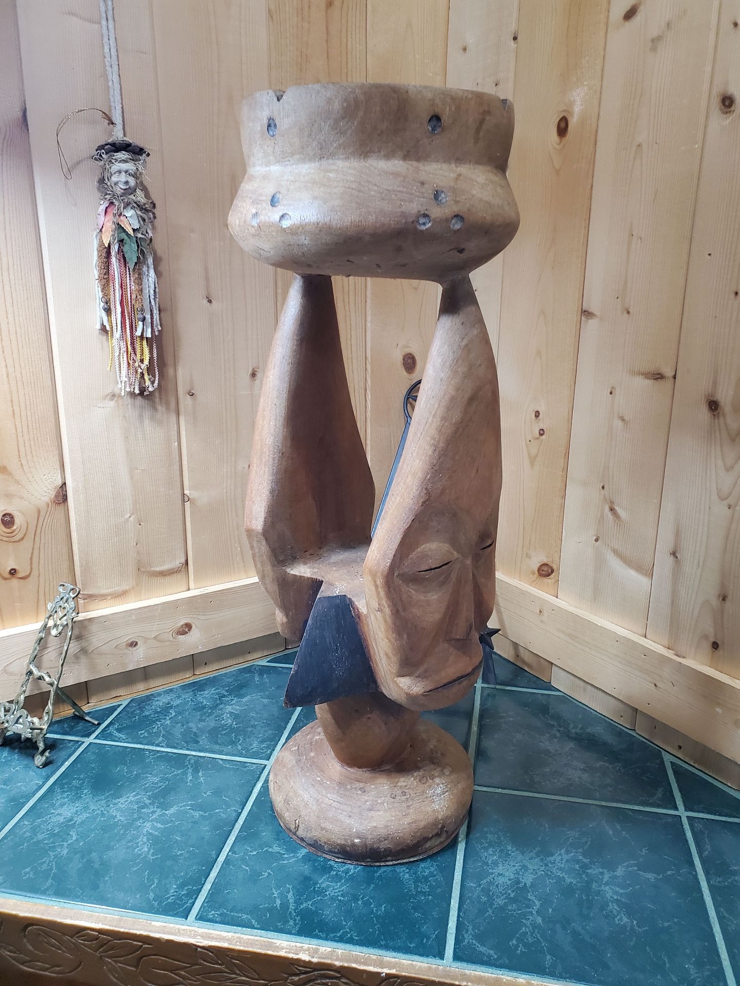 African Floor Ashtray - image 3 of 10