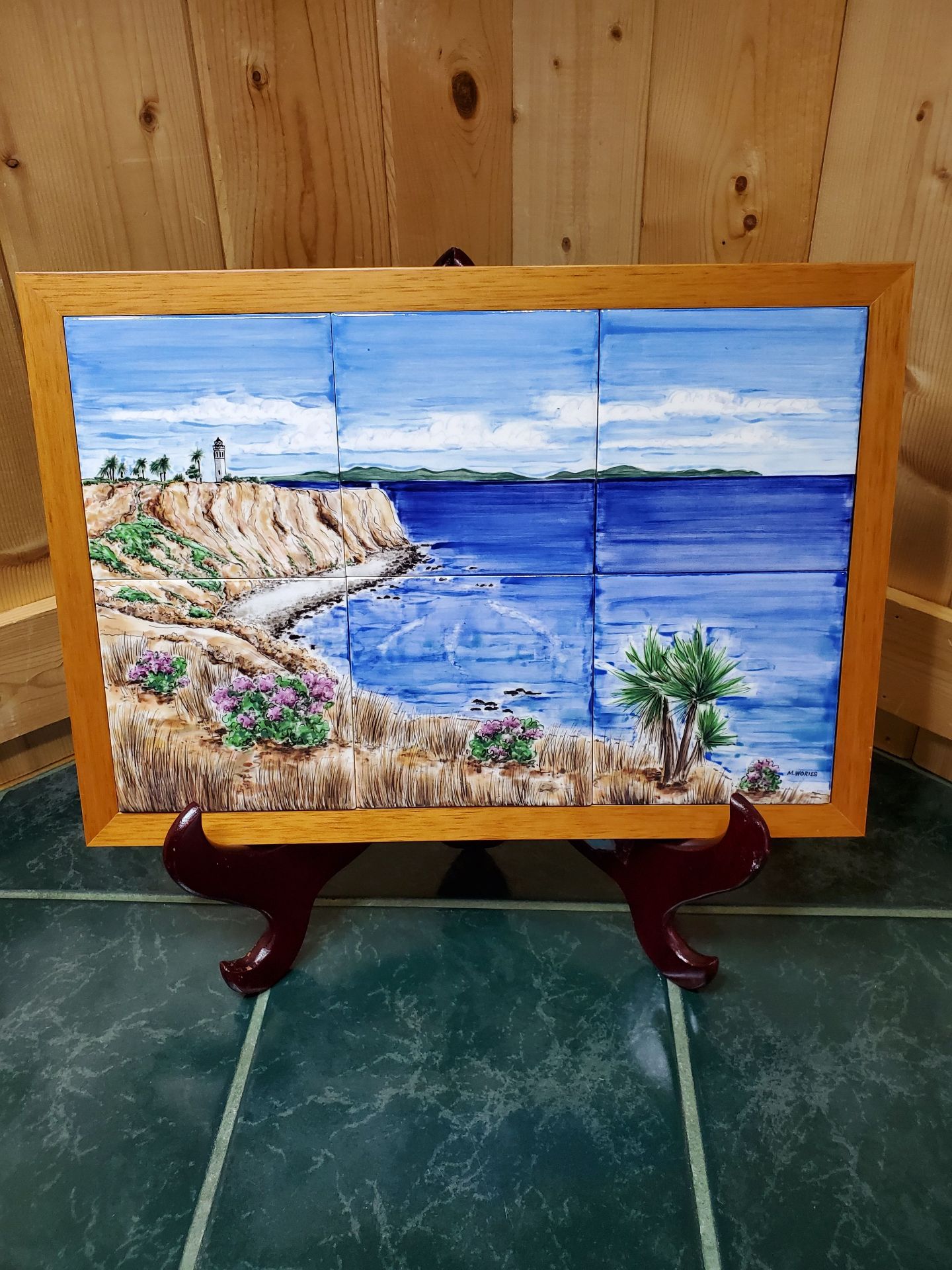 Hand Painted Tiles, Coastal Scenery - image 1 of 7