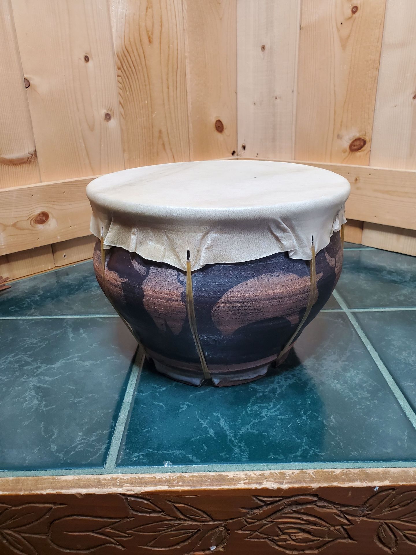 Clay Drum. Hand Crafted. - image 3 of 6