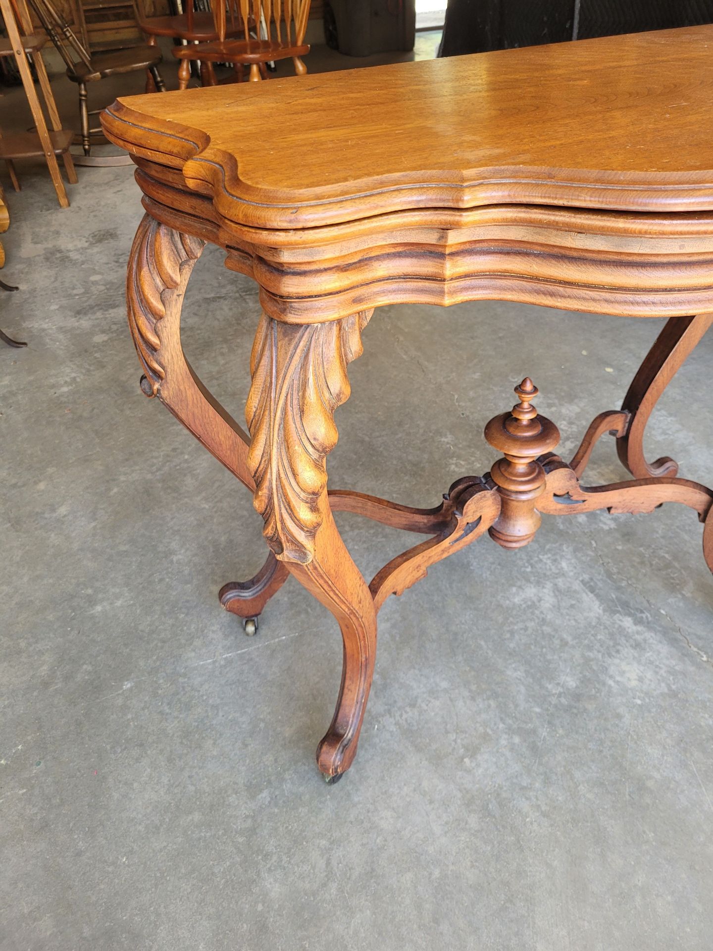 Antique Gaming Table, See Description. - image 2 of 10