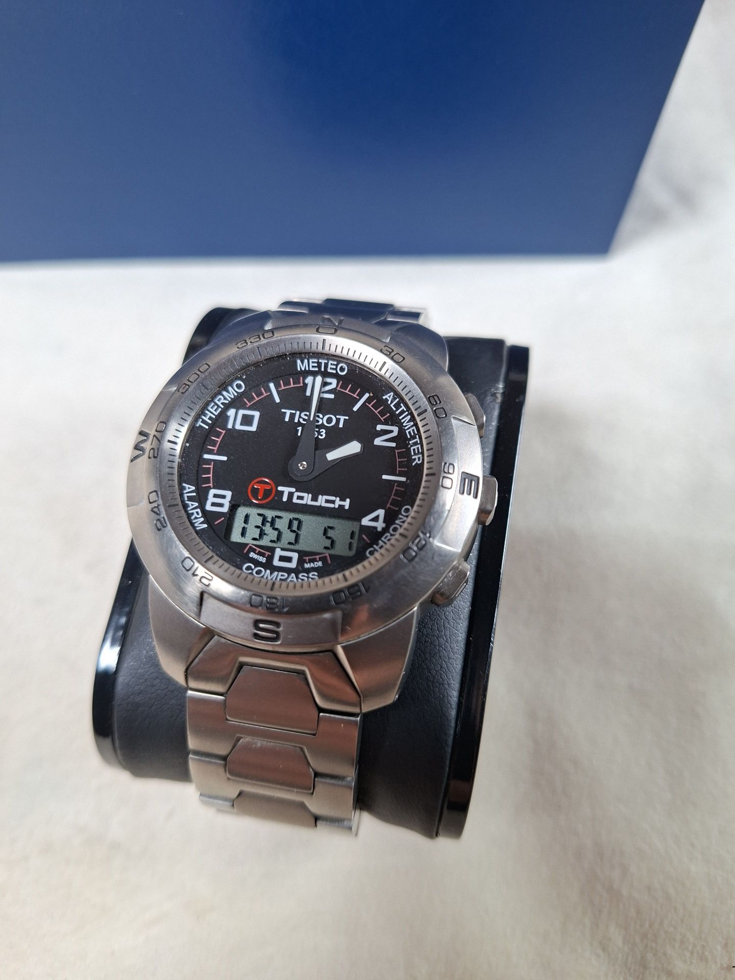 Tissot T-Touch Stainless Steel Wristwatch with Box and Manuals, NOT ORIGINAL PACKAGING - image 7 of 10