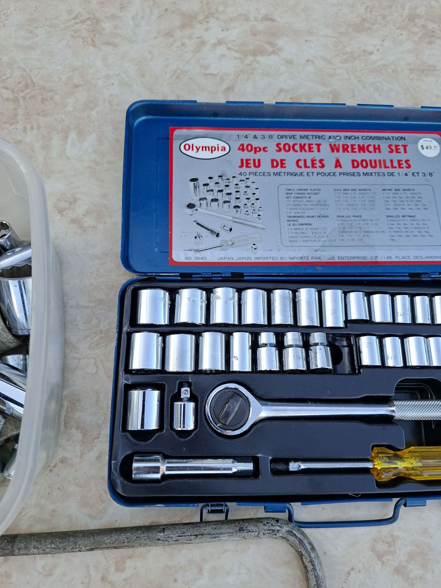 Olympia 40-Piece Socket Wrench Set and Assorted Sockets - image 3 of 8