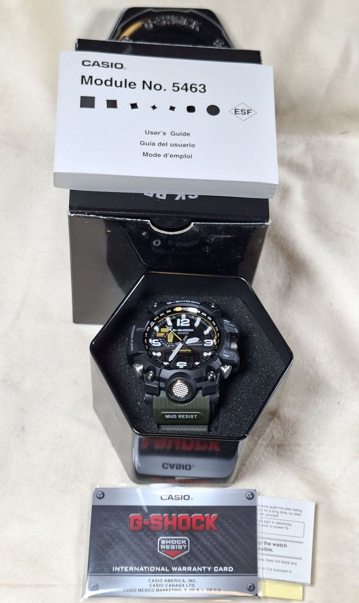 Casio G-Shock GWG-1000-1A3CR Mudmaster Watch with Box and Manuals - image 1 of 12