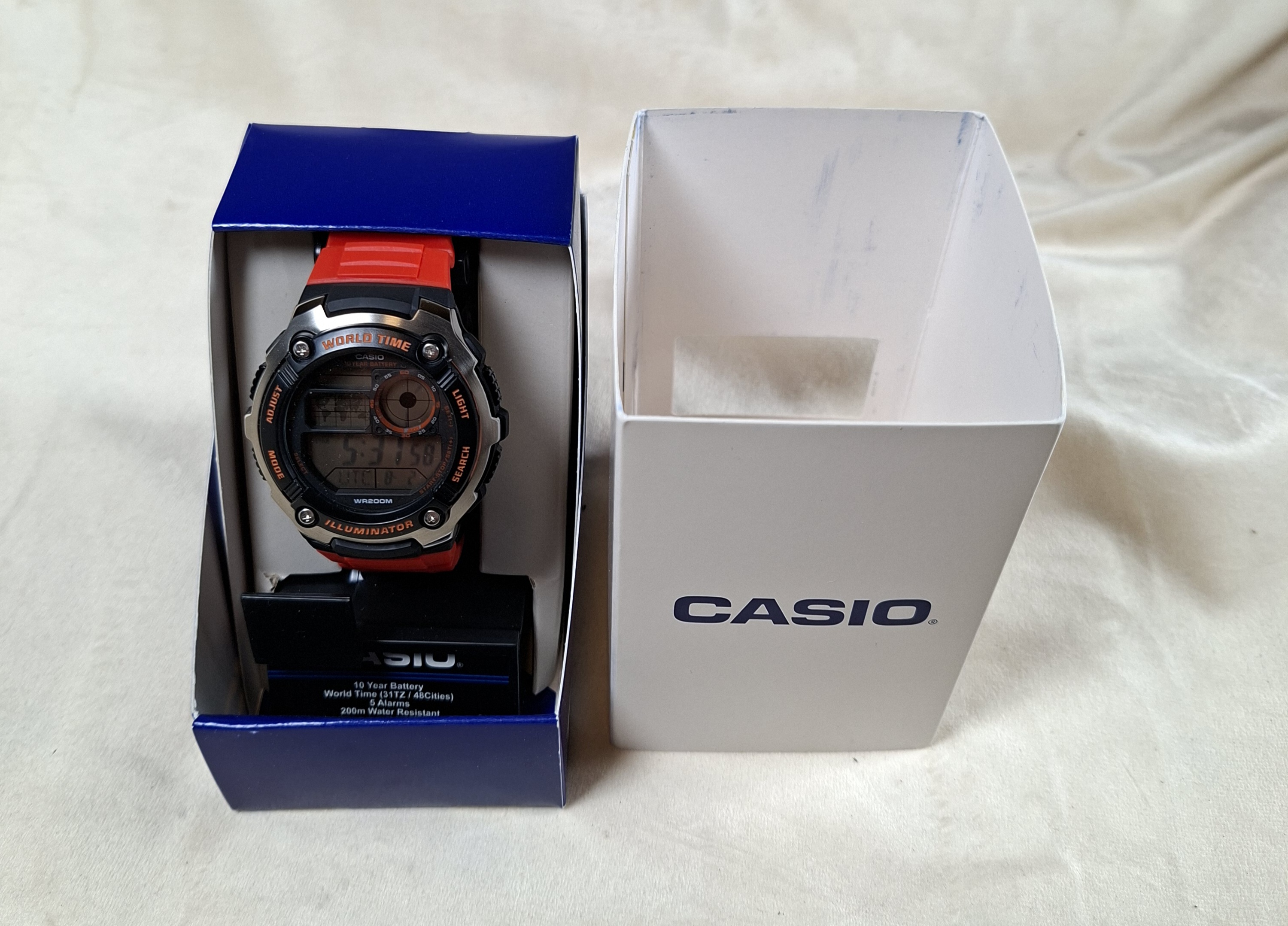 Casio Men's AE-2100W-4AV Digital World Time Wristwatch with Box - image 1 of 11