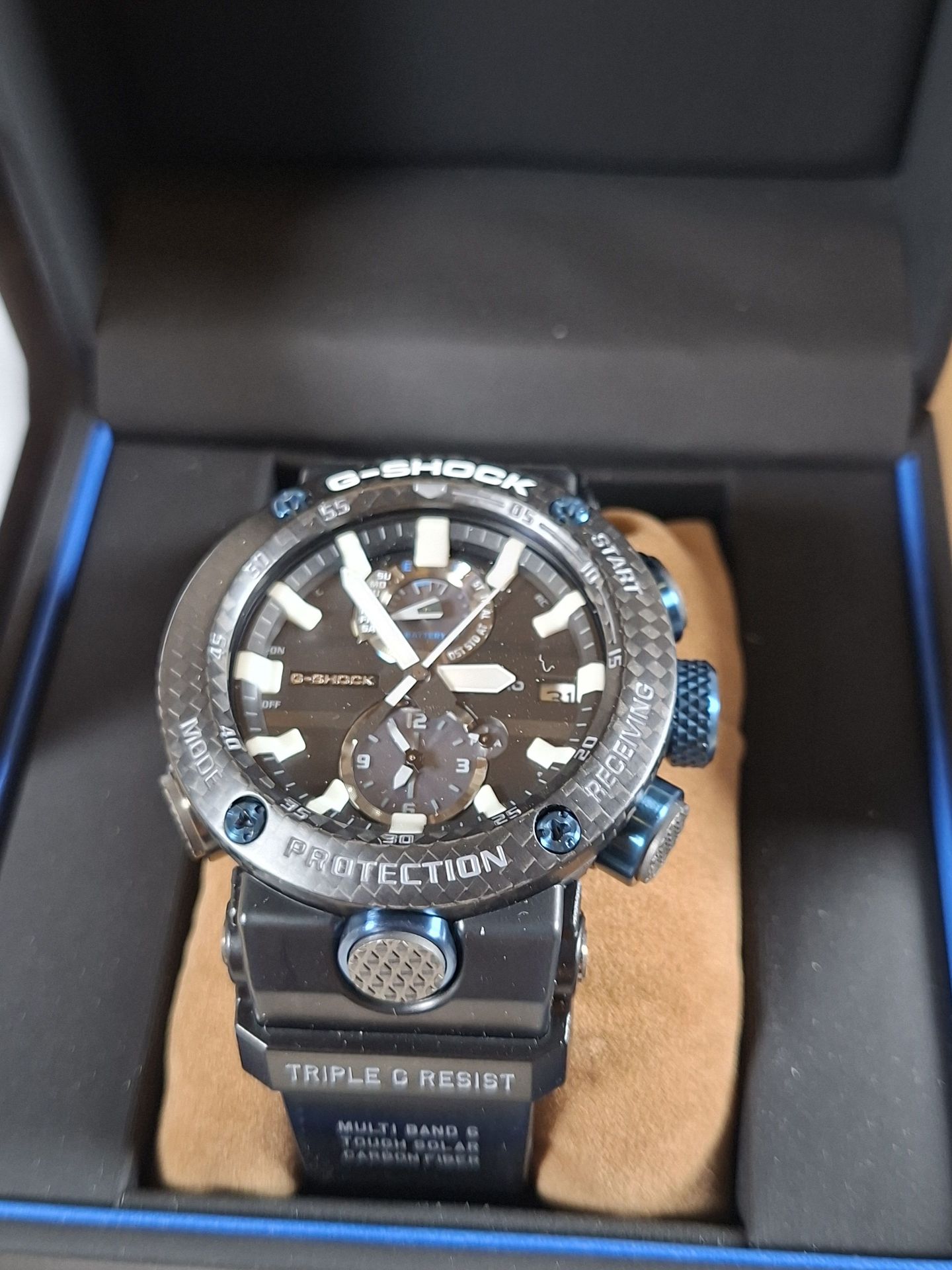 Casio G-Shock Master of G Wristwatch, GWR-B1000-1A1JF  with Box and Manual - image 2 of 12