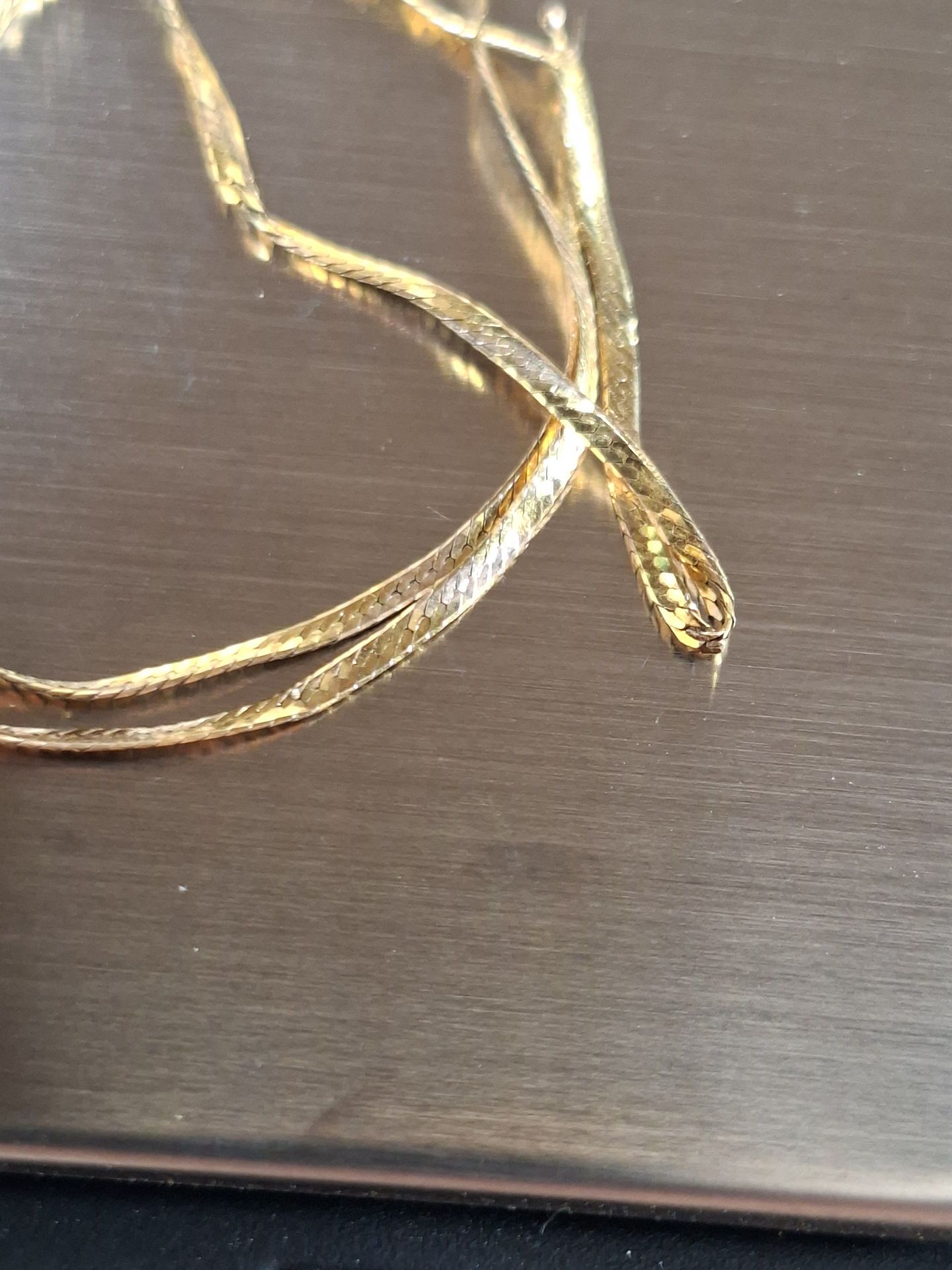 14K VERY THIN GOLD, WEIGHS 0.73 GRAMS - image 4 of 4