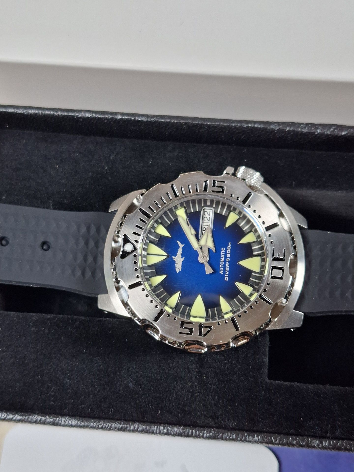 Heimdallr Automatic Diver Watch with Box and Documents - image 2 of 7