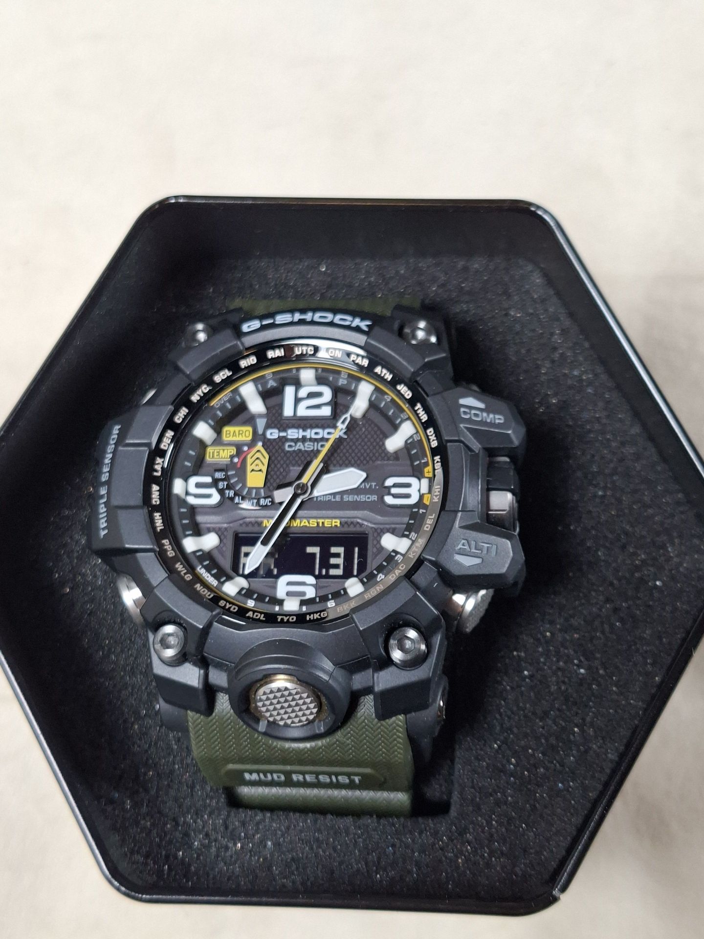 Casio G-Shock GWG-1000-1A3CR Mudmaster Watch with Box and Manuals - image 2 of 12