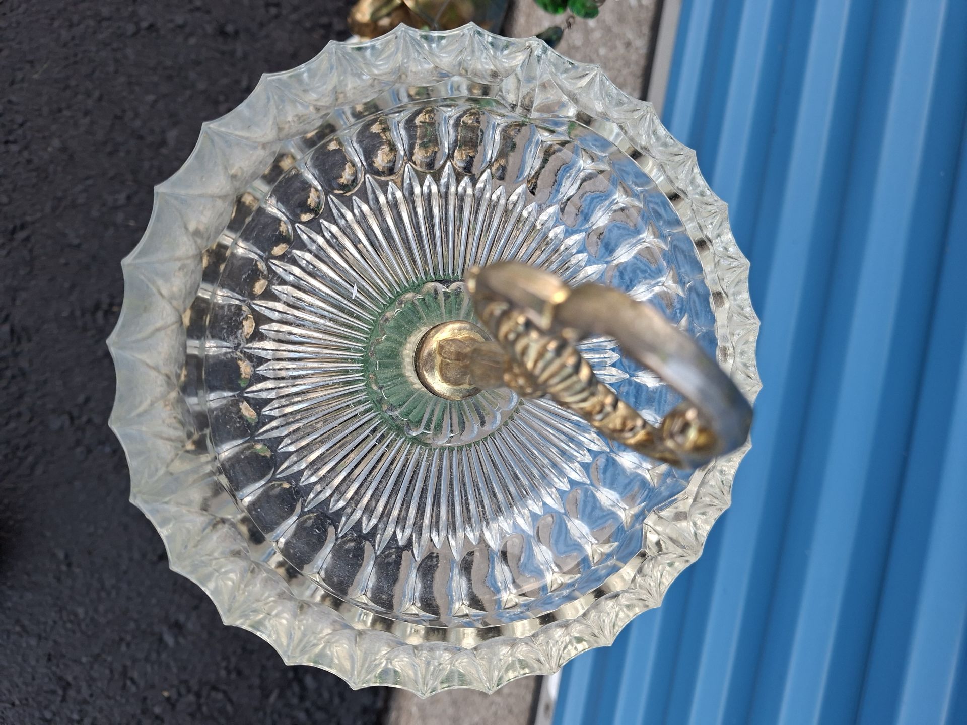 Pair of Ornate Cherub Crystal Compotes, Ashtrays - image 9 of 9