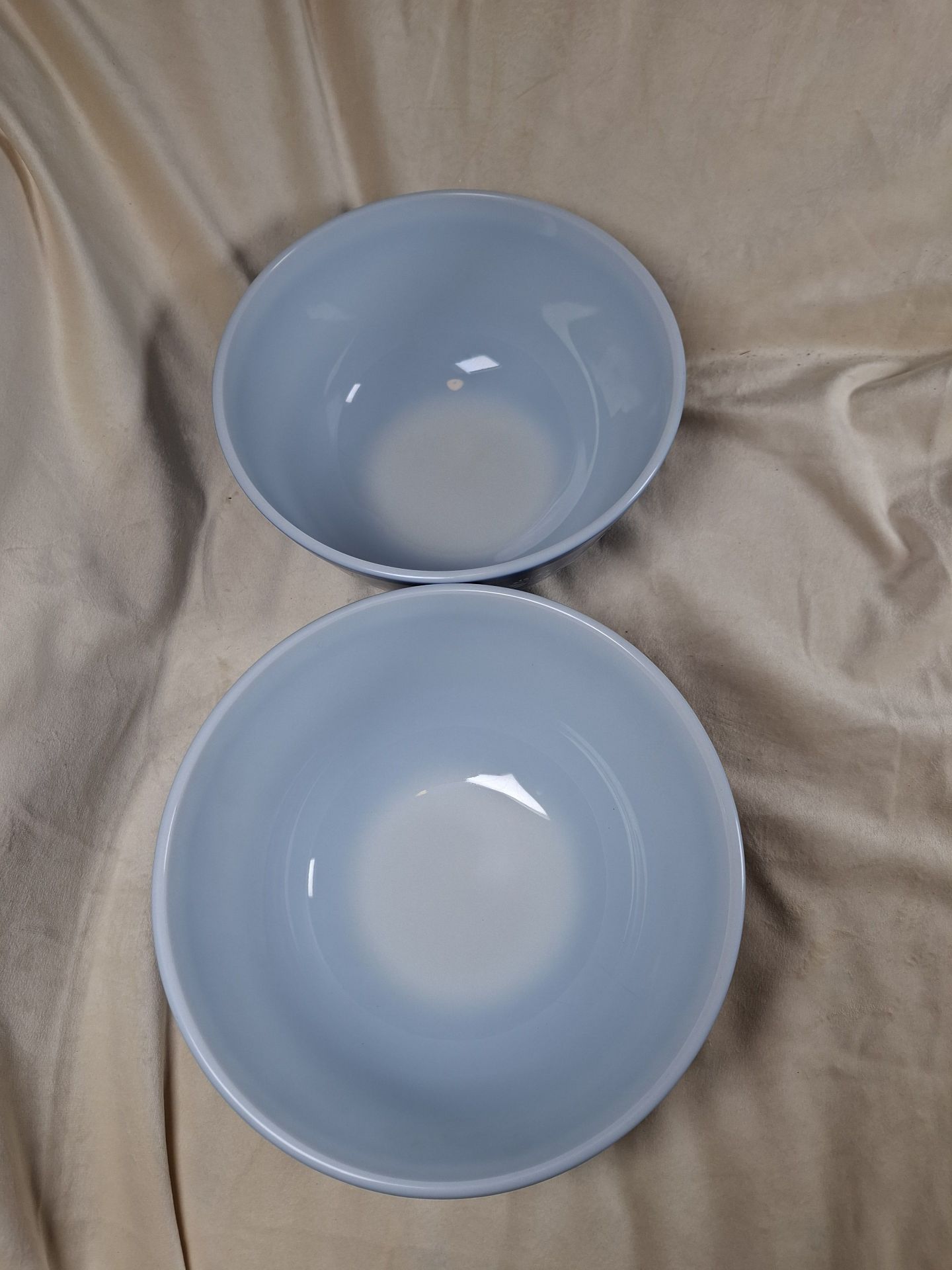 Pair of Pyrex Blue Mixing Bowls - image 8 of 8