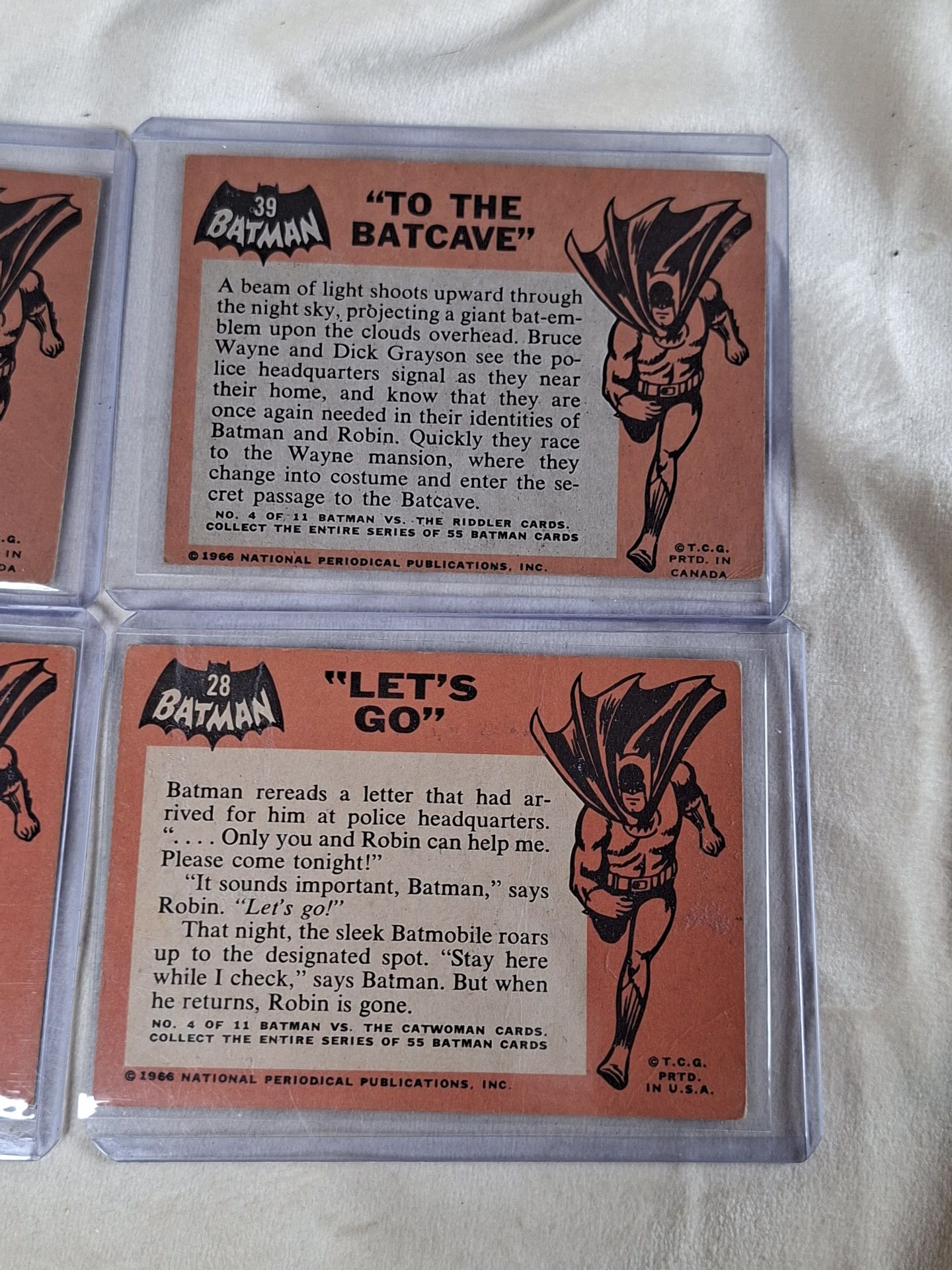 1966 Batman Trading Cards Set of Four - image 4 of 5