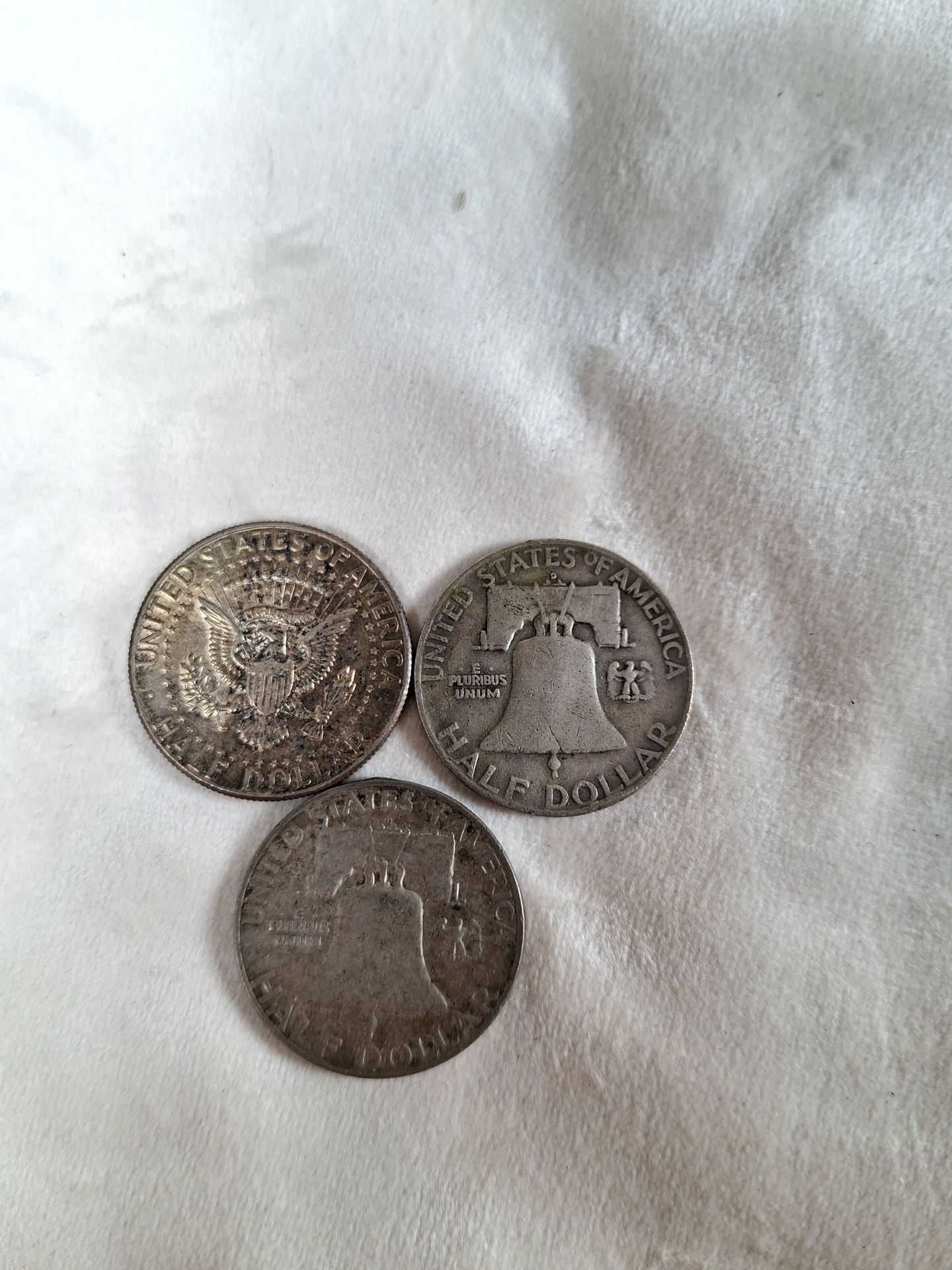Three United States Half Dollar Coins,  SILVER - image 1 of 5