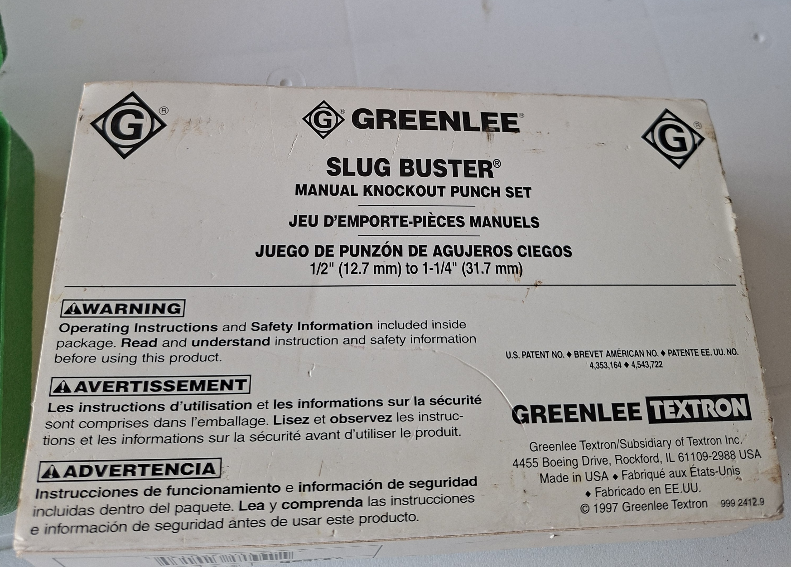 Greenlee Slug Buster 7235BB Manual Knockout Punch Set - image 4 of 4