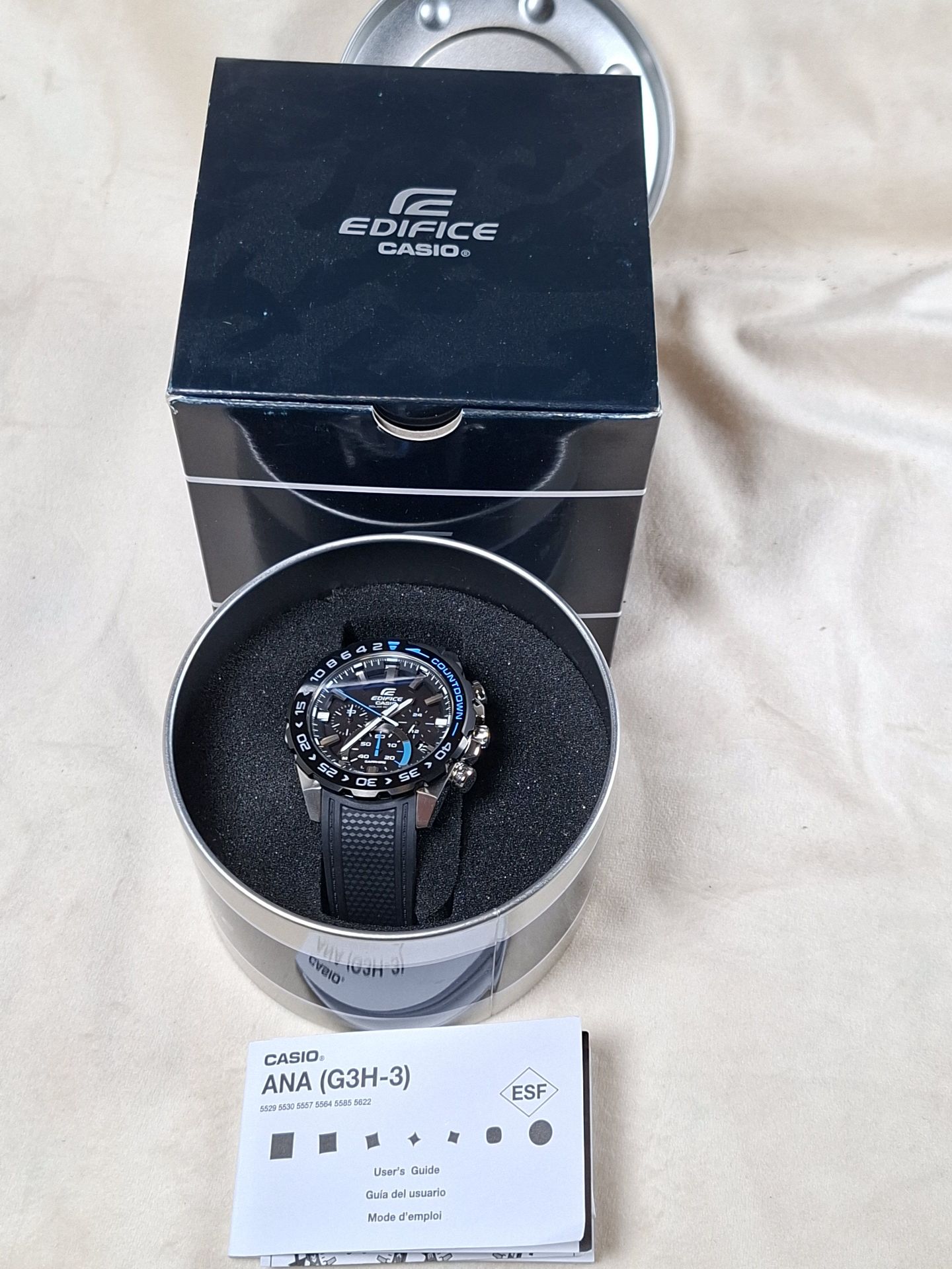Casio Edifice Solar Sport Watch with Box and Manual - image 1 of 11
