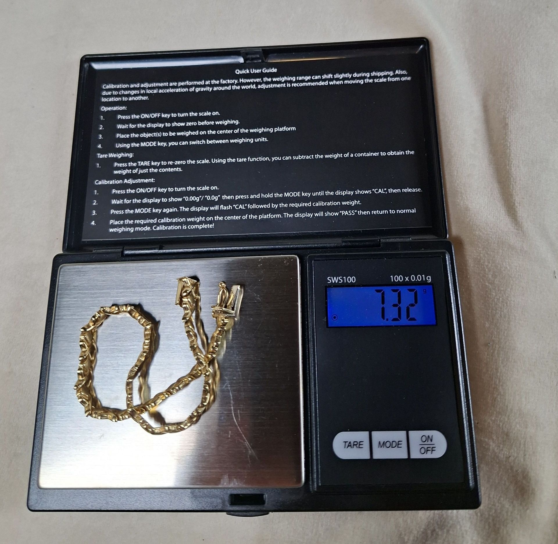 14K GOLD BRACELET, 7.32 GRAMS - image 1 of 7