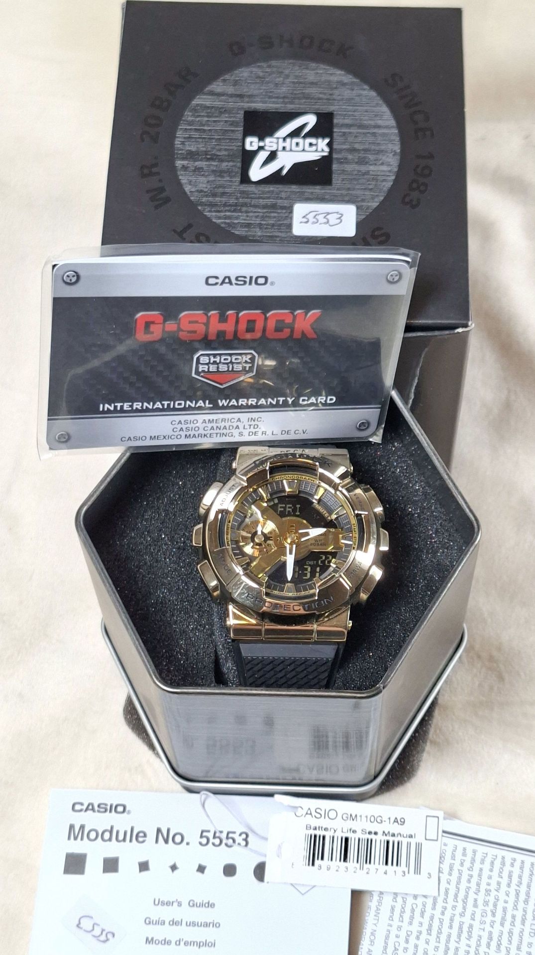 Casio G-Shock GM110G-1A9 Wristwatch with Box and Documentation - image 1 of 9
