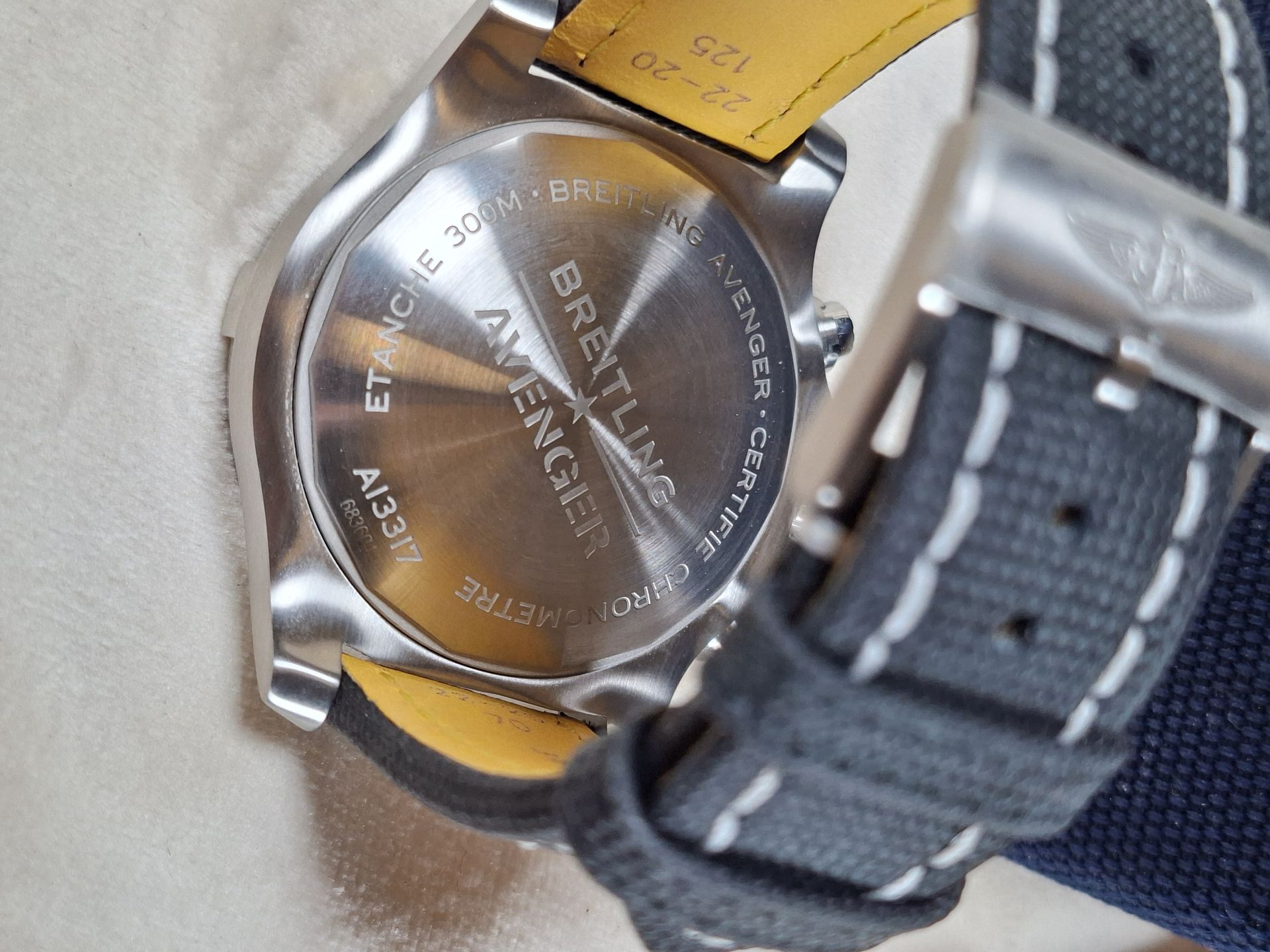 Breitling Chronograph 45 Avenger Wristwatch with Box and Warranty Card Holder, SUPER HIGH END WATCH - image 9 of 12