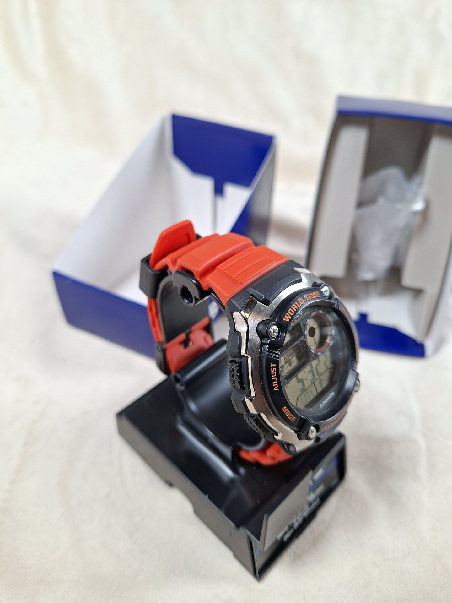 Casio Men's AE-2100W-4AV Digital World Time Wristwatch with Box - image 4 of 11