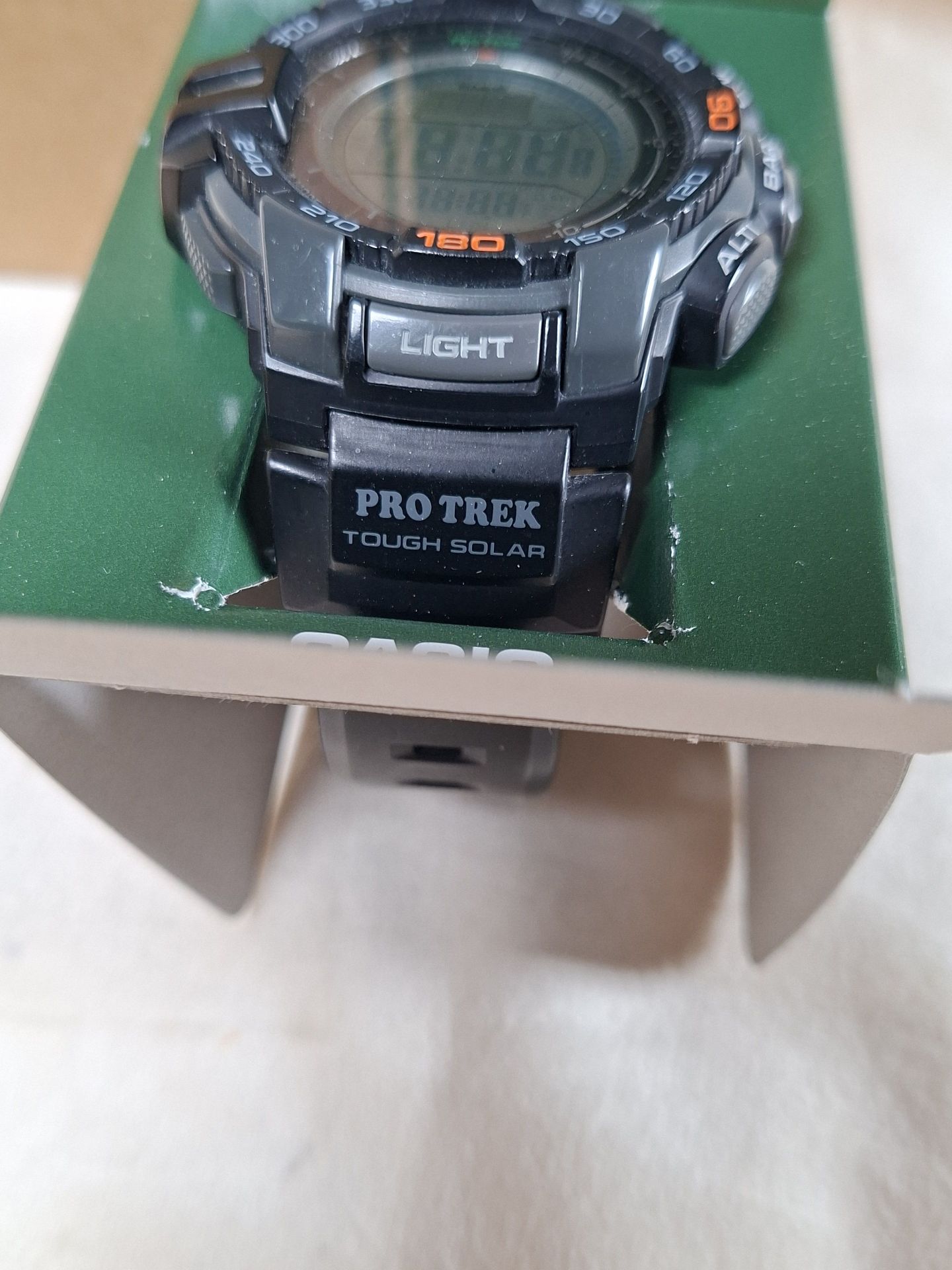 Casio Pro Trek Tough Solar Digital Watch with Box and Manuals - image 3 of 10