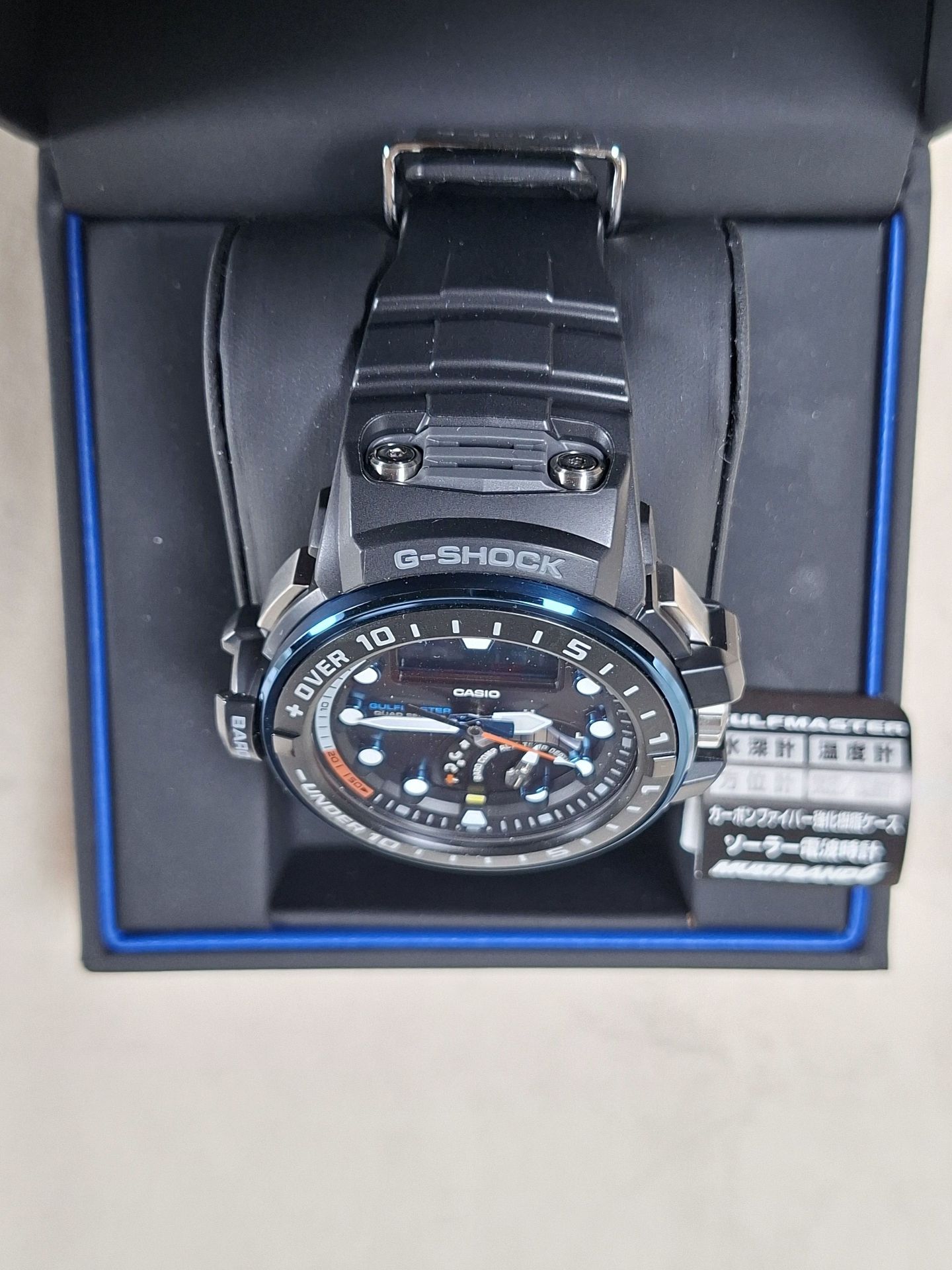 Casio G-Shock Master of G Gulfmaster Wristwatch with Box and Manual, GWN-Q1000A-1AJF - image 3 of 11