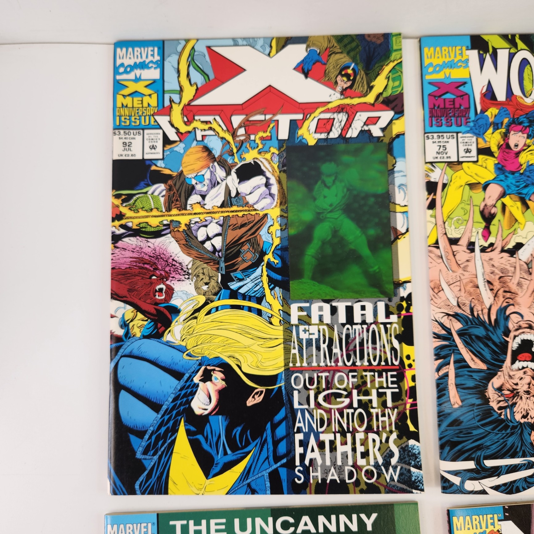Marvel X-Men Anniversary Issues #25, UXM #304, Wolverine #75, X Factor #92 - image 2 of 4