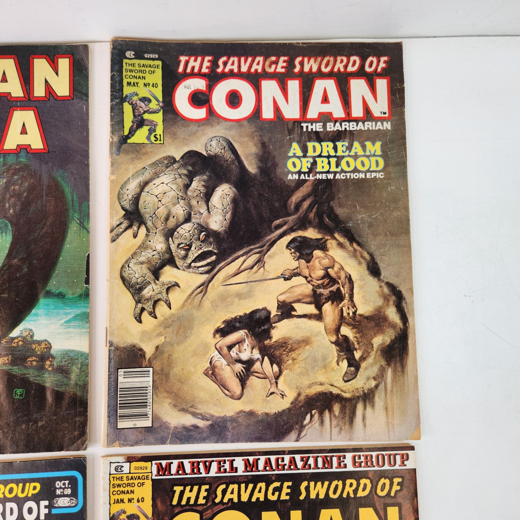 Savage Sword of Conan #34, 40, 60, 69 Magazine Comics - image 2 of 4