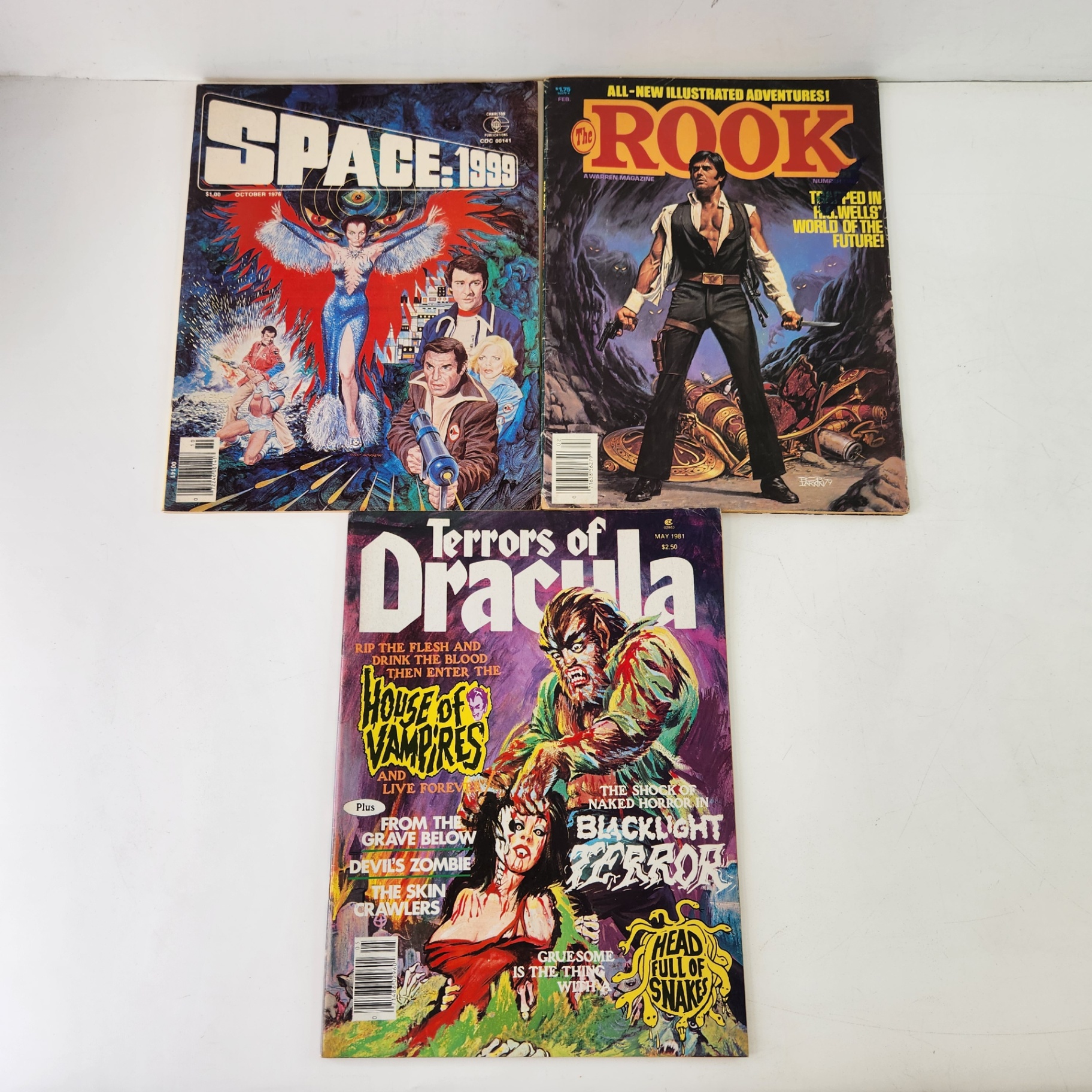 Terrors of Dracula, The Rook, Space: 1999 Magazine Comics - image 1 of 3