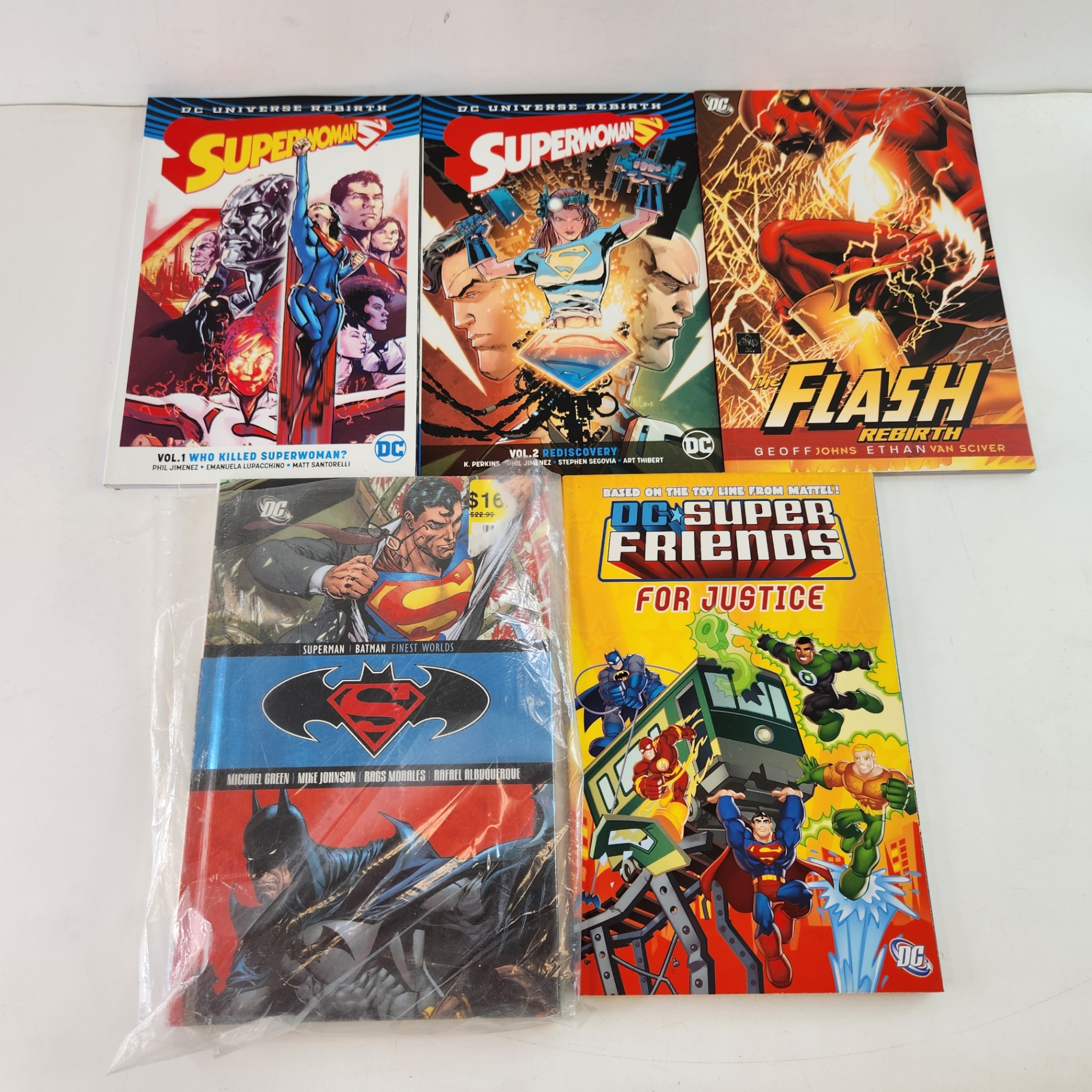 DC Super Woman Flash Rebirth Super Friends Finest Worlds - image 1 of 5