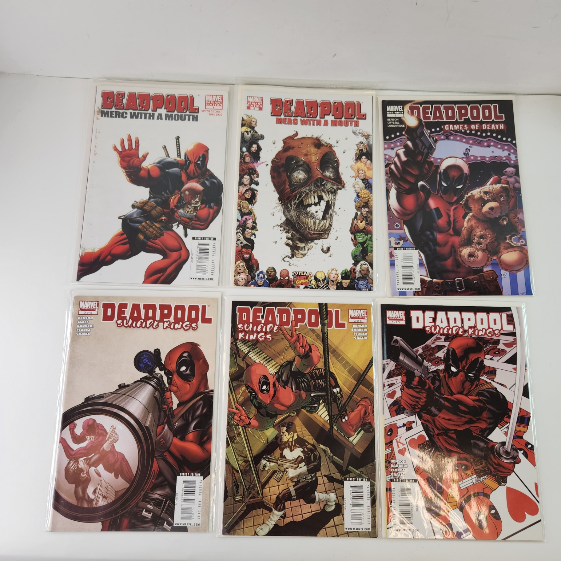 Deadpool Merc With a Mouth #1,2 Games of Death, Suicide Kings #1-3 - image 1 of 4