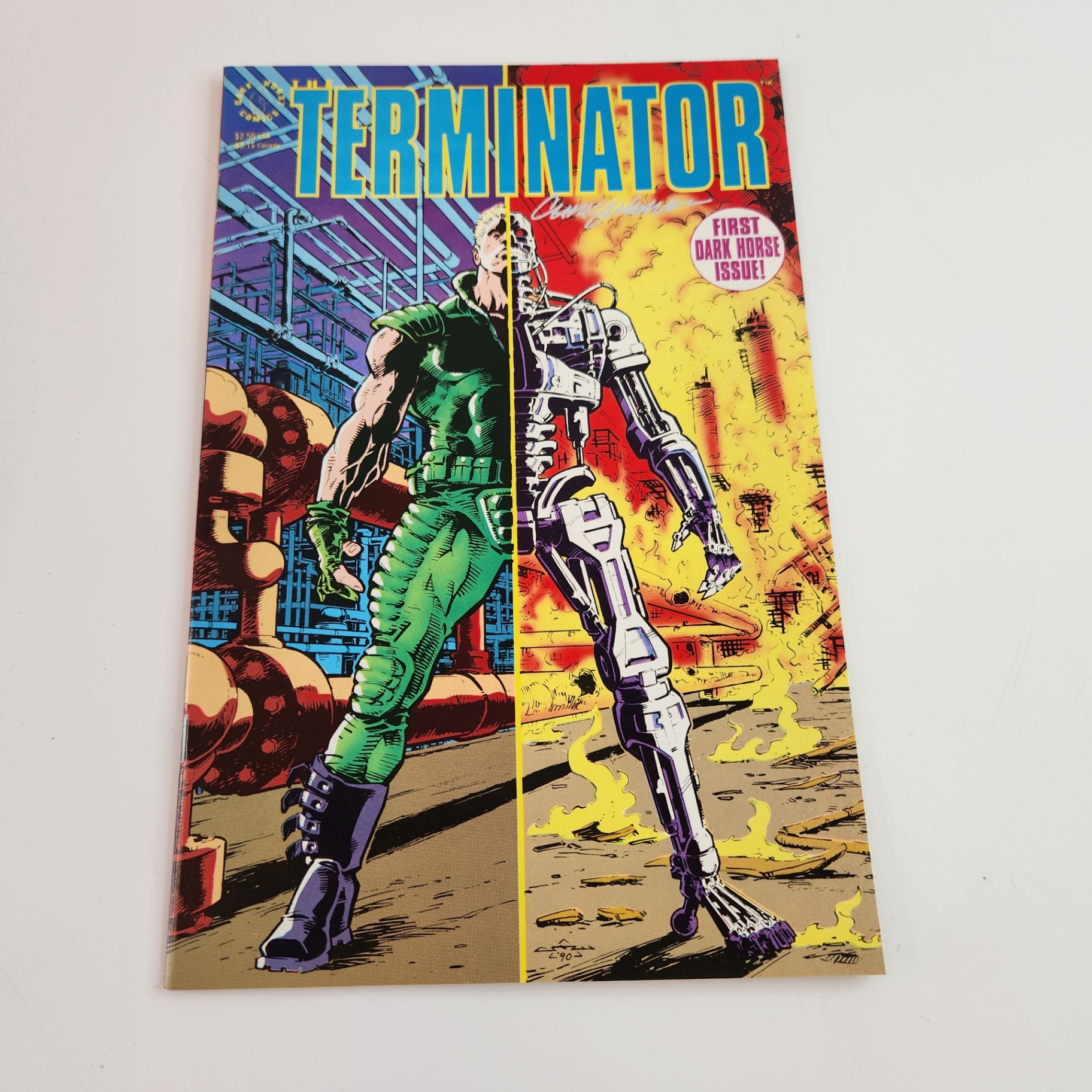 Dark Horse Terminator #1 Signed By Chris Warner - image 1 of 4