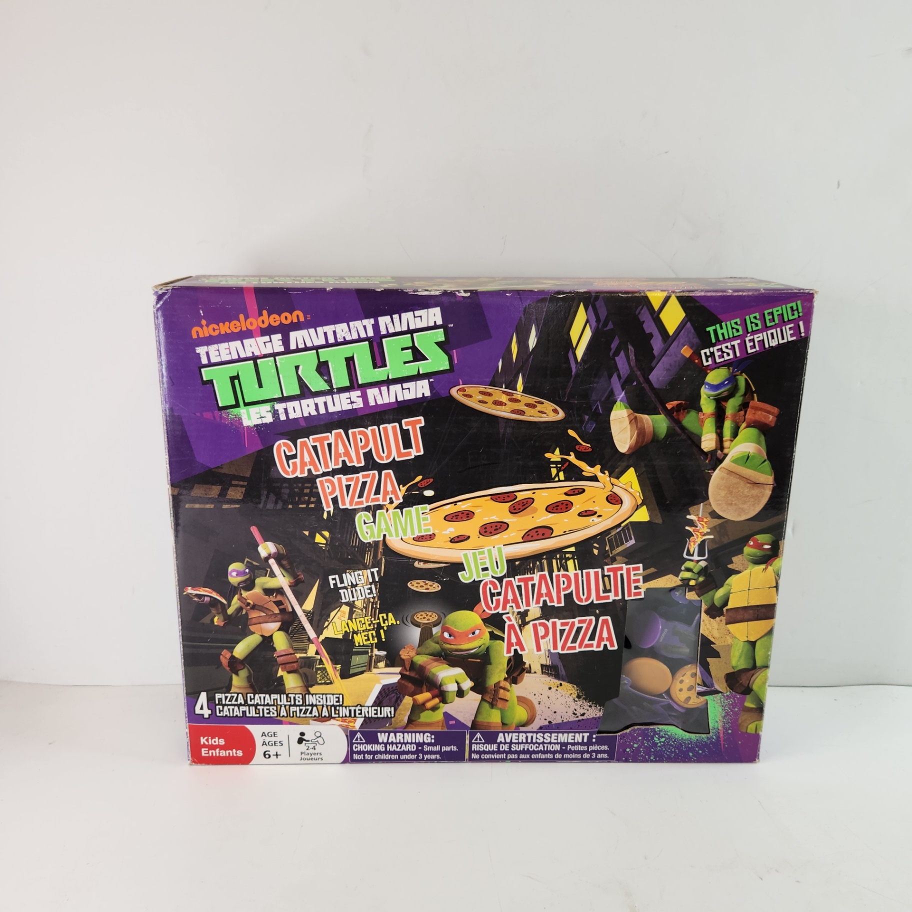 Nickelodeon Teenage Mutant Ninga Turtles Pizza Catapult Game - image 1 of 4