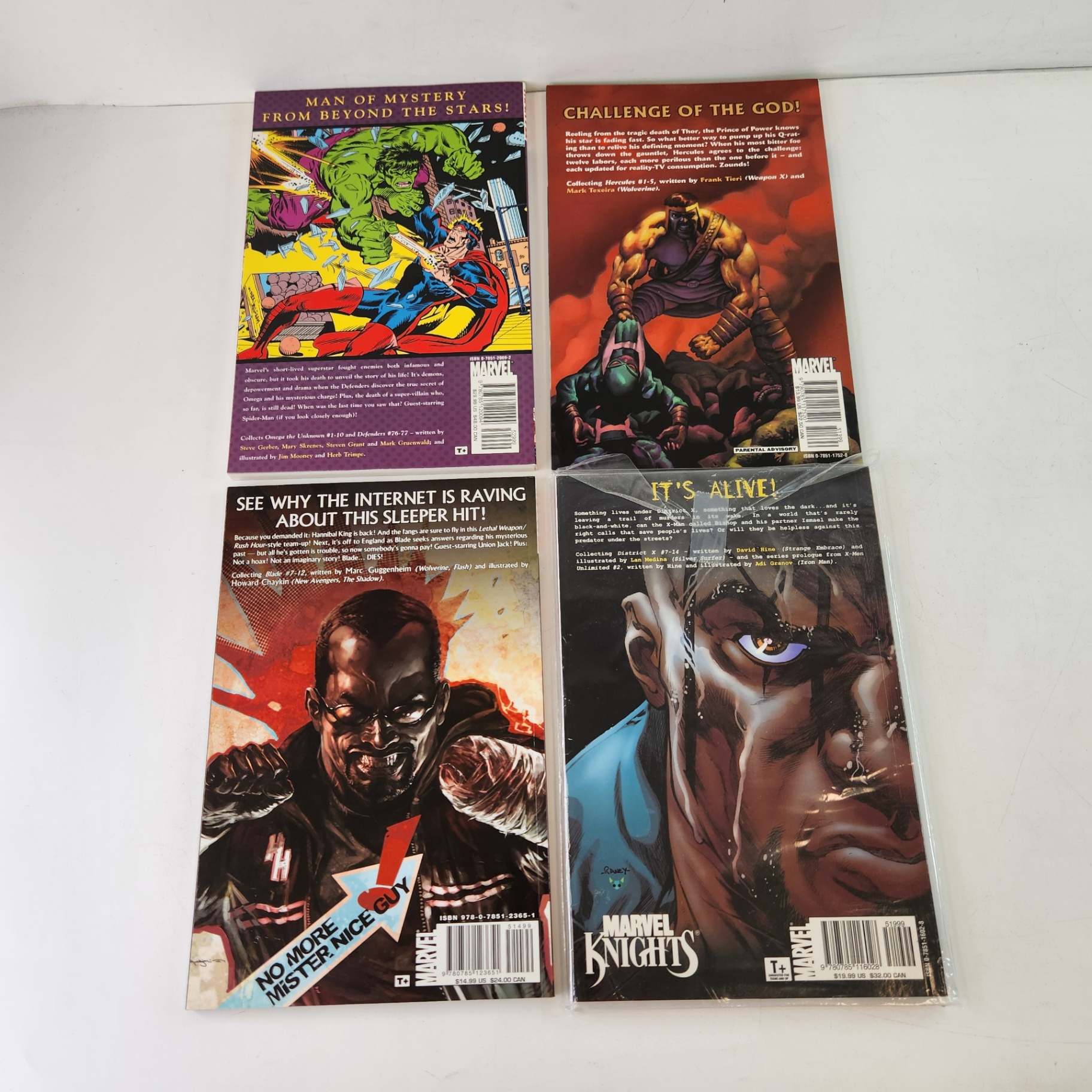 Marvel Omega the Unknown Hercules DistrictX Blade TPBs - image 4 of 4