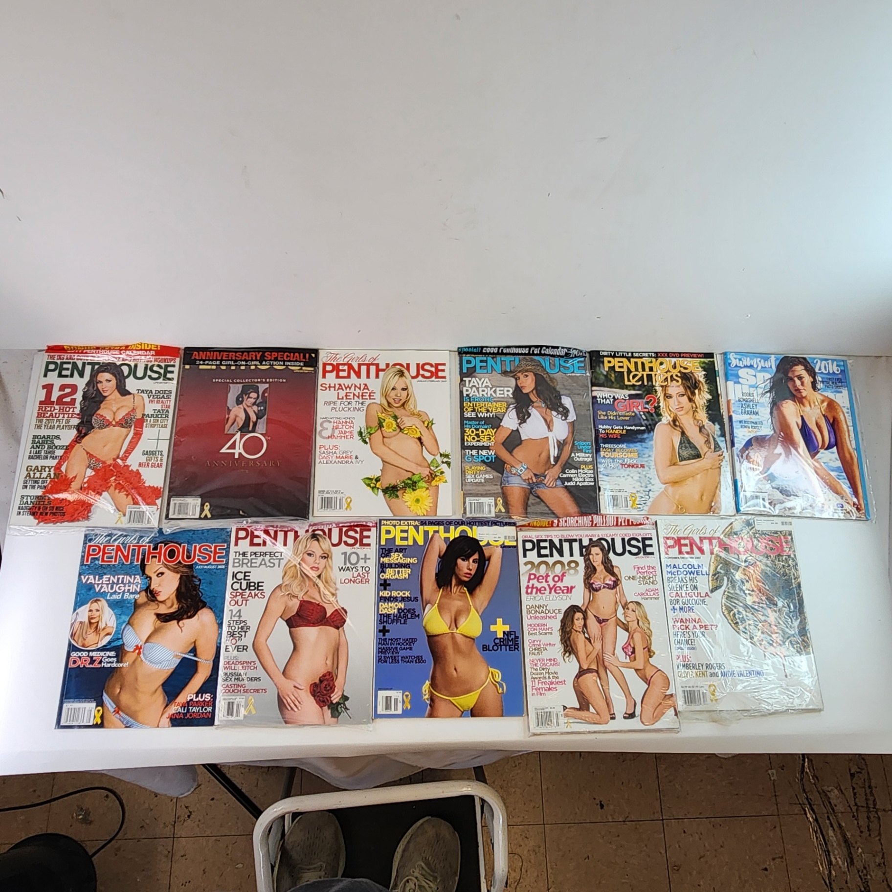 Lot of 11 Penthouse, Girls of Penthouse, Penthouse Letters Adult Magazines - image 1 of 5