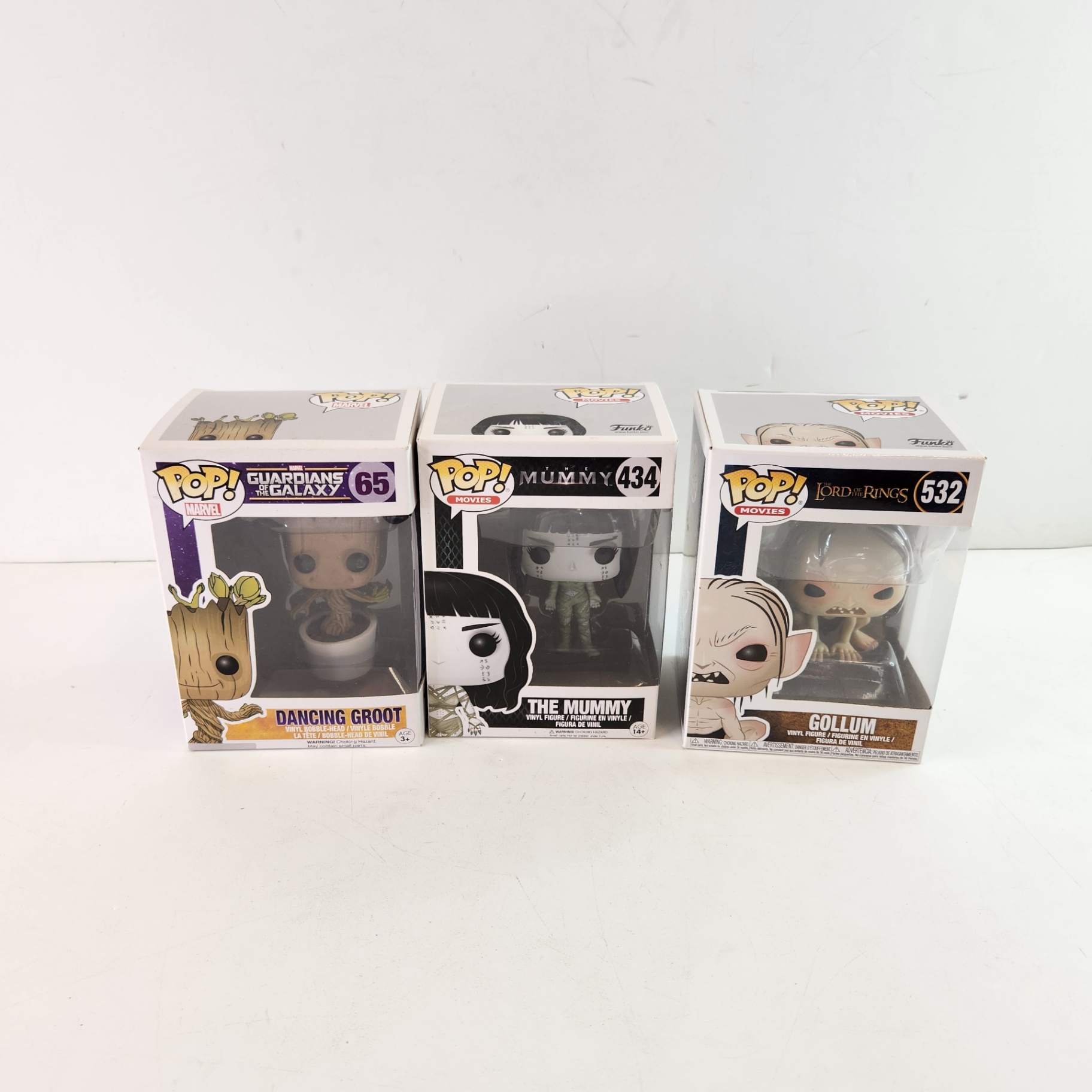 Funko Pop Dancing Groot, The Mummy, Gollum Vinyl Figures - image 1 of 4