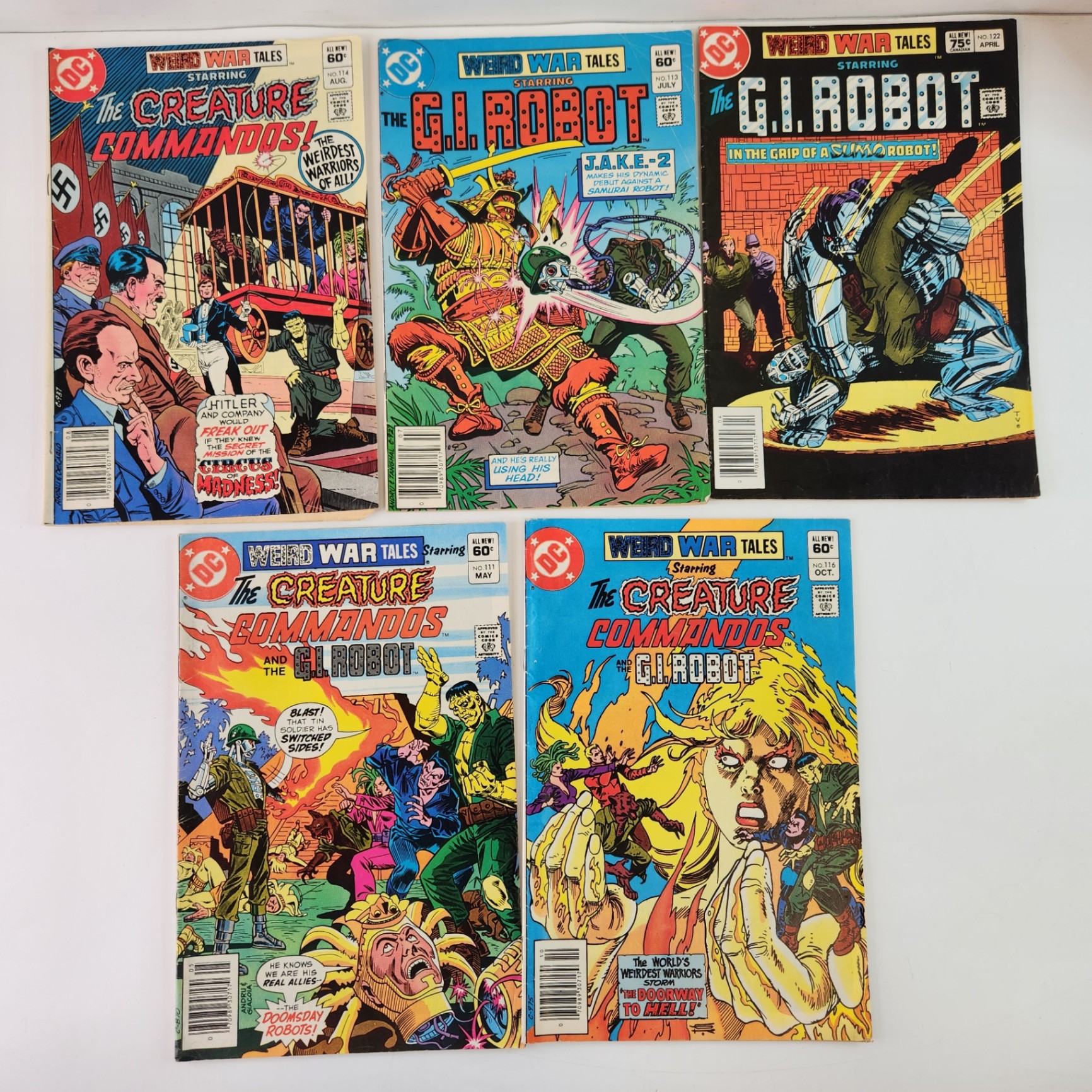 Weird War Tales #111, 113, 114, 116, 122 - image 1 of 4