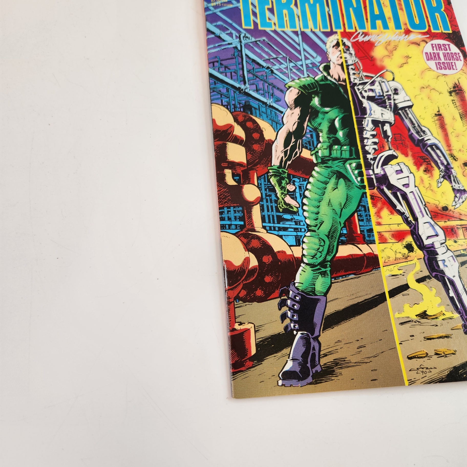 Dark Horse Terminator #1 Signed By Chris Warner - image 3 of 4