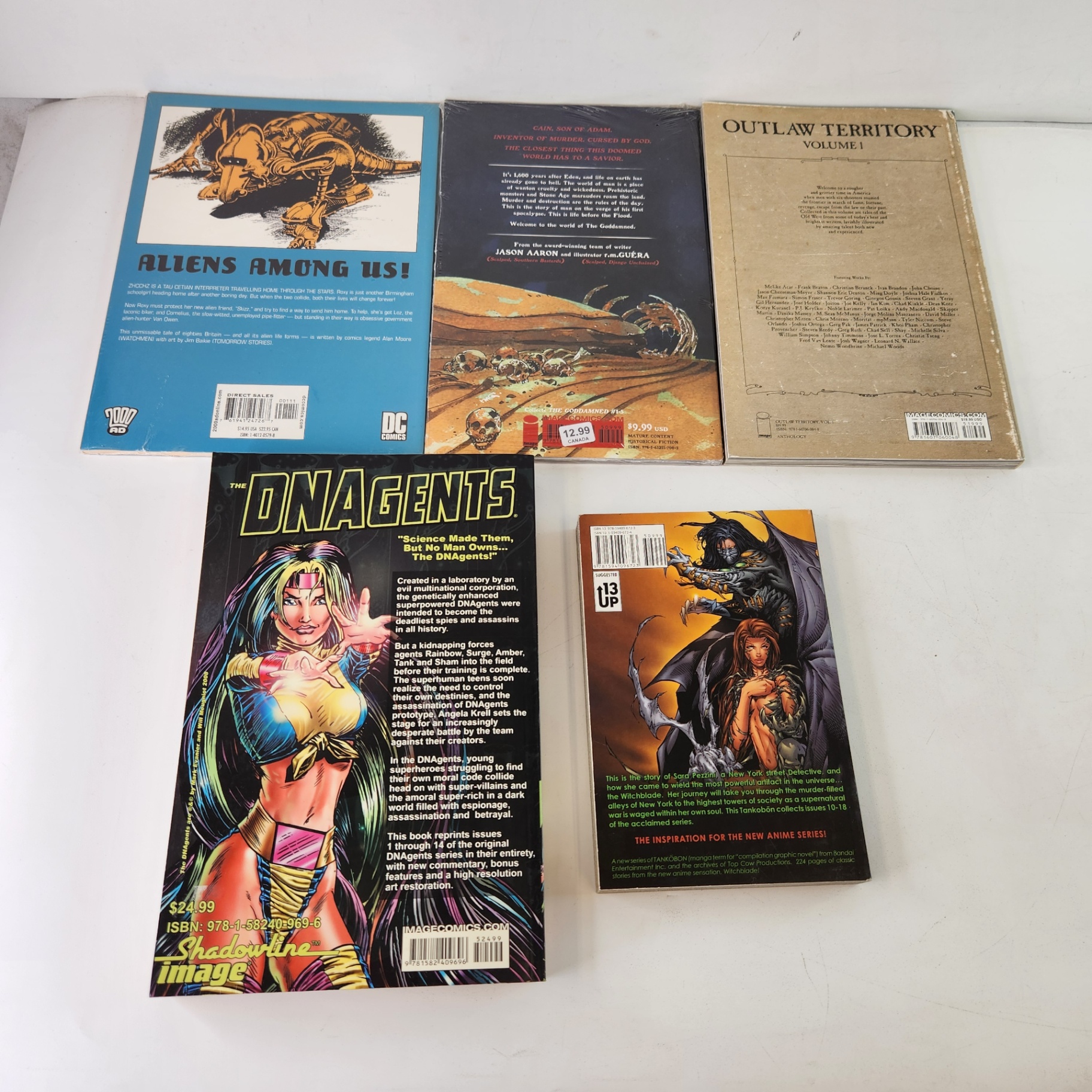 Image Comics TPBs DNAgents Outlaw Territory Skizz The Goddamned Witchblade - image 3 of 3