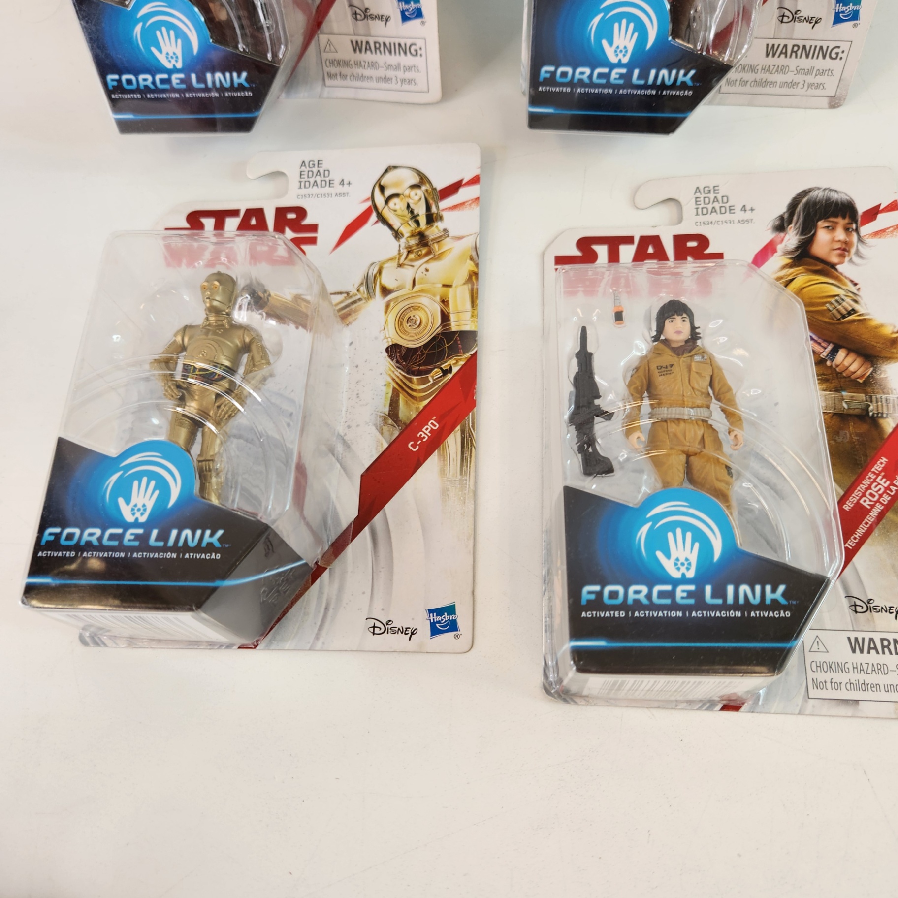 Star Wars Hasbro Force Link Rey C3PO Rose Action Figures - image 2 of 4