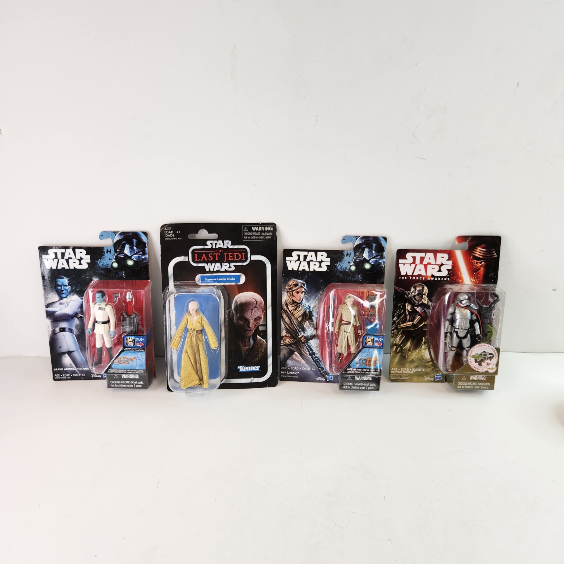 Star Wars Hasbro Thrawn Snoke Rey Phasma Action Figure Toys - image 1 of 4