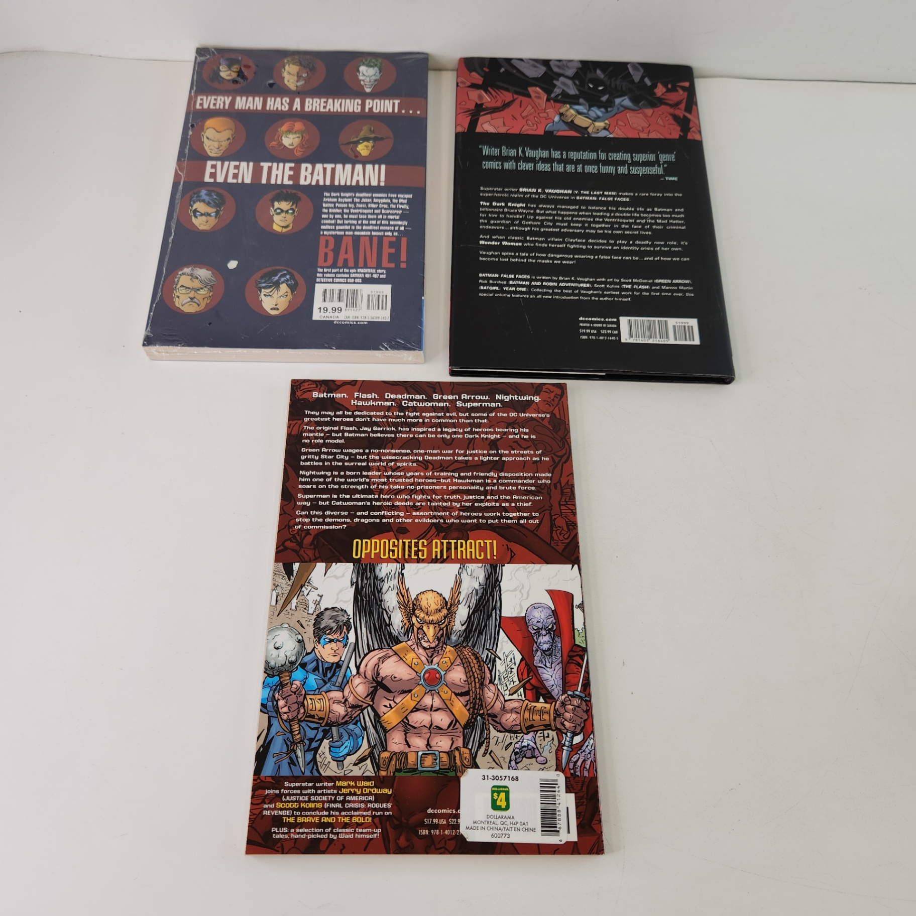 DC Batman Knightfall Brave and the Bold TPBs False Faces Hardcover Comics - image 3 of 4